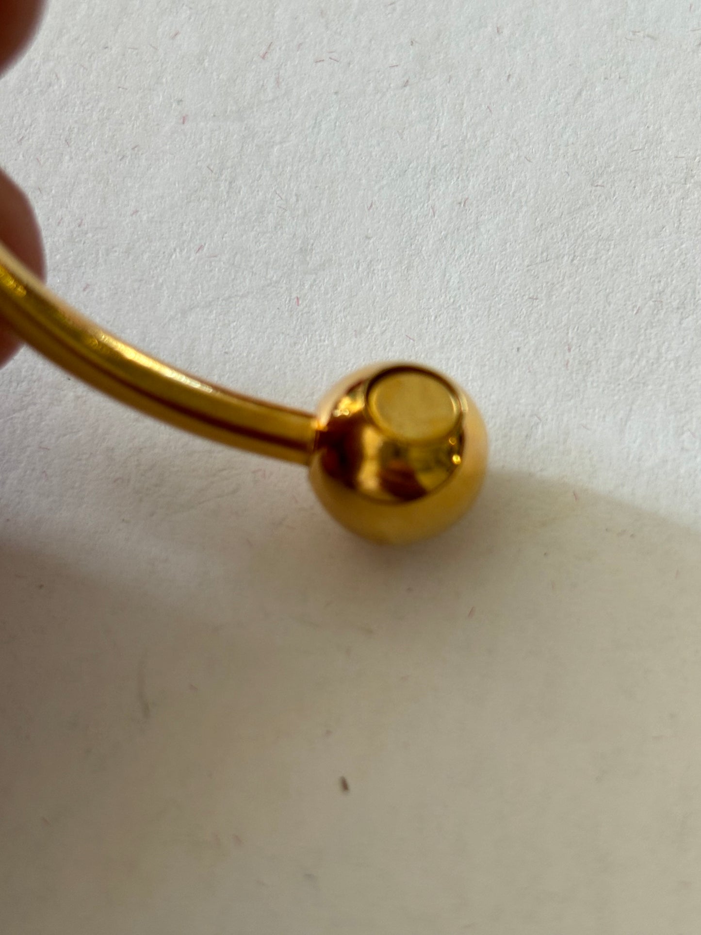 Chinese gold Apolla Rheumatism ball end bangle - 24K