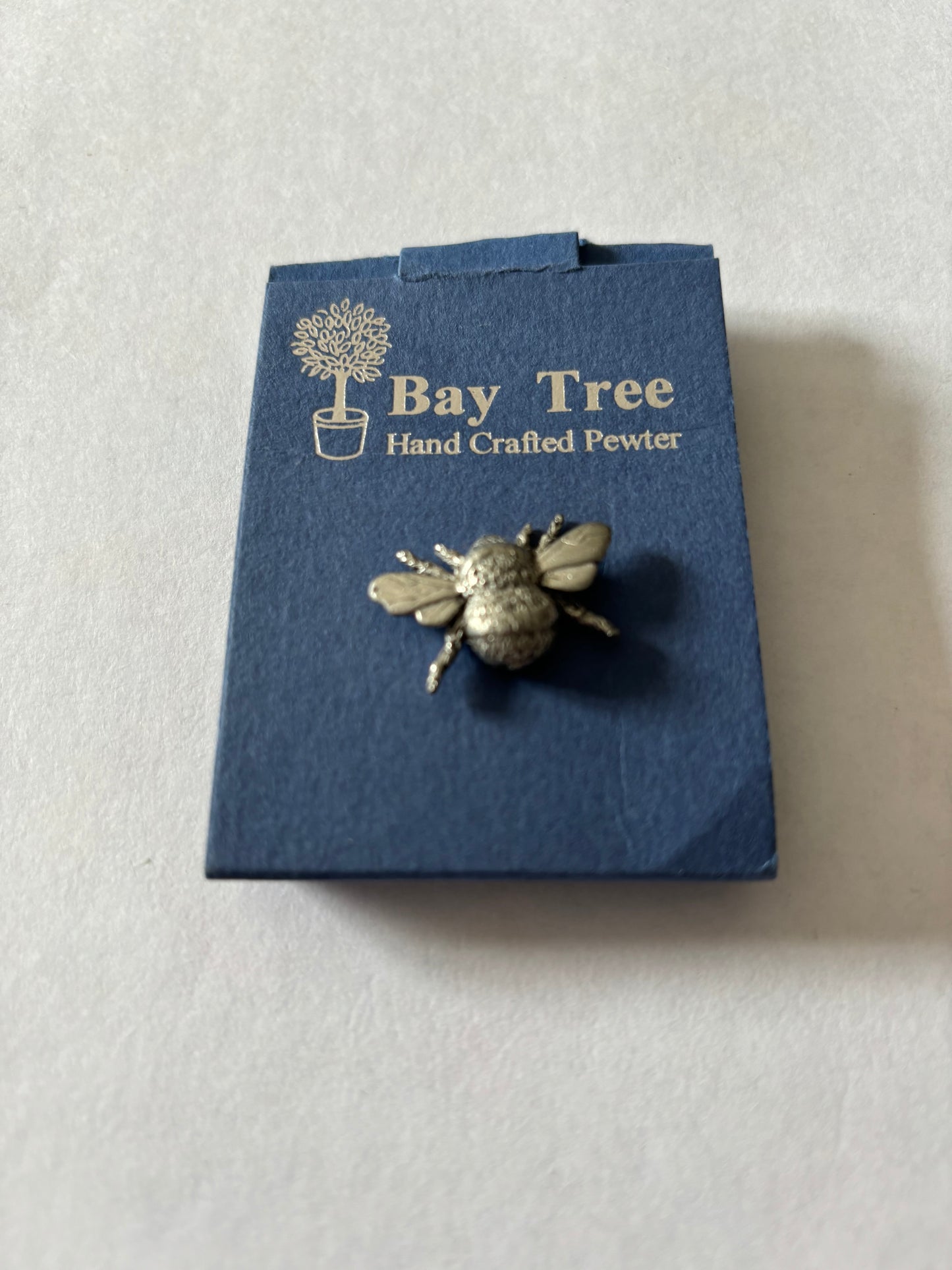 Bay Tree Pewter Bumblebee Brooch