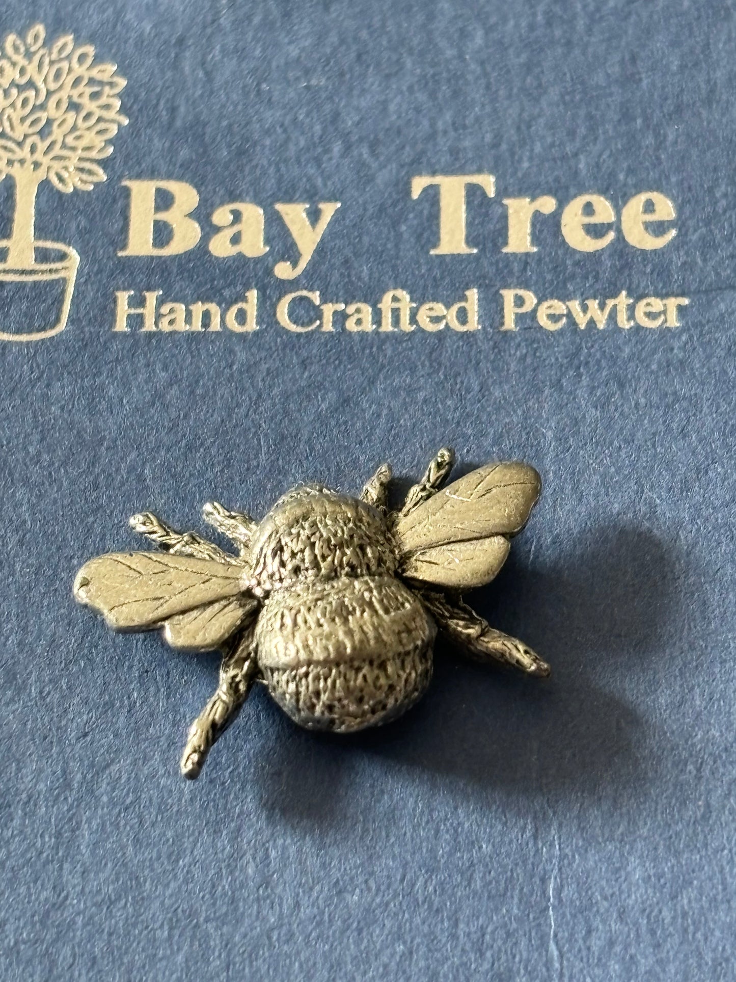 Bay Tree Pewter Bumblebee Brooch