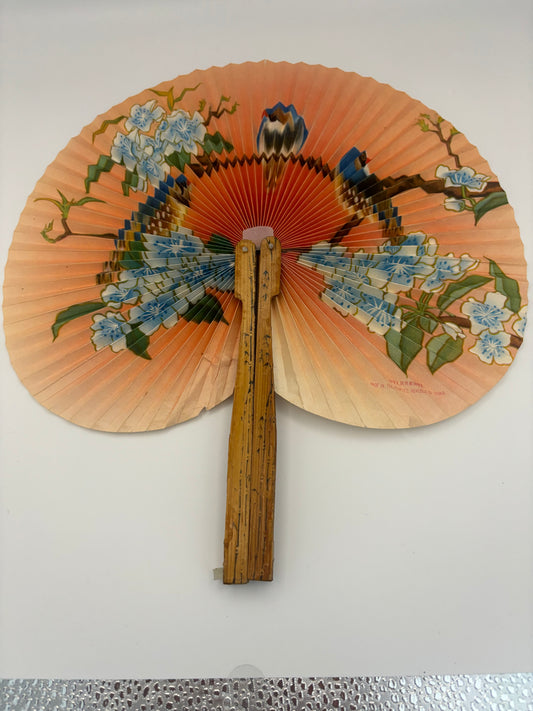 Wooden and Paper decorative hand fan