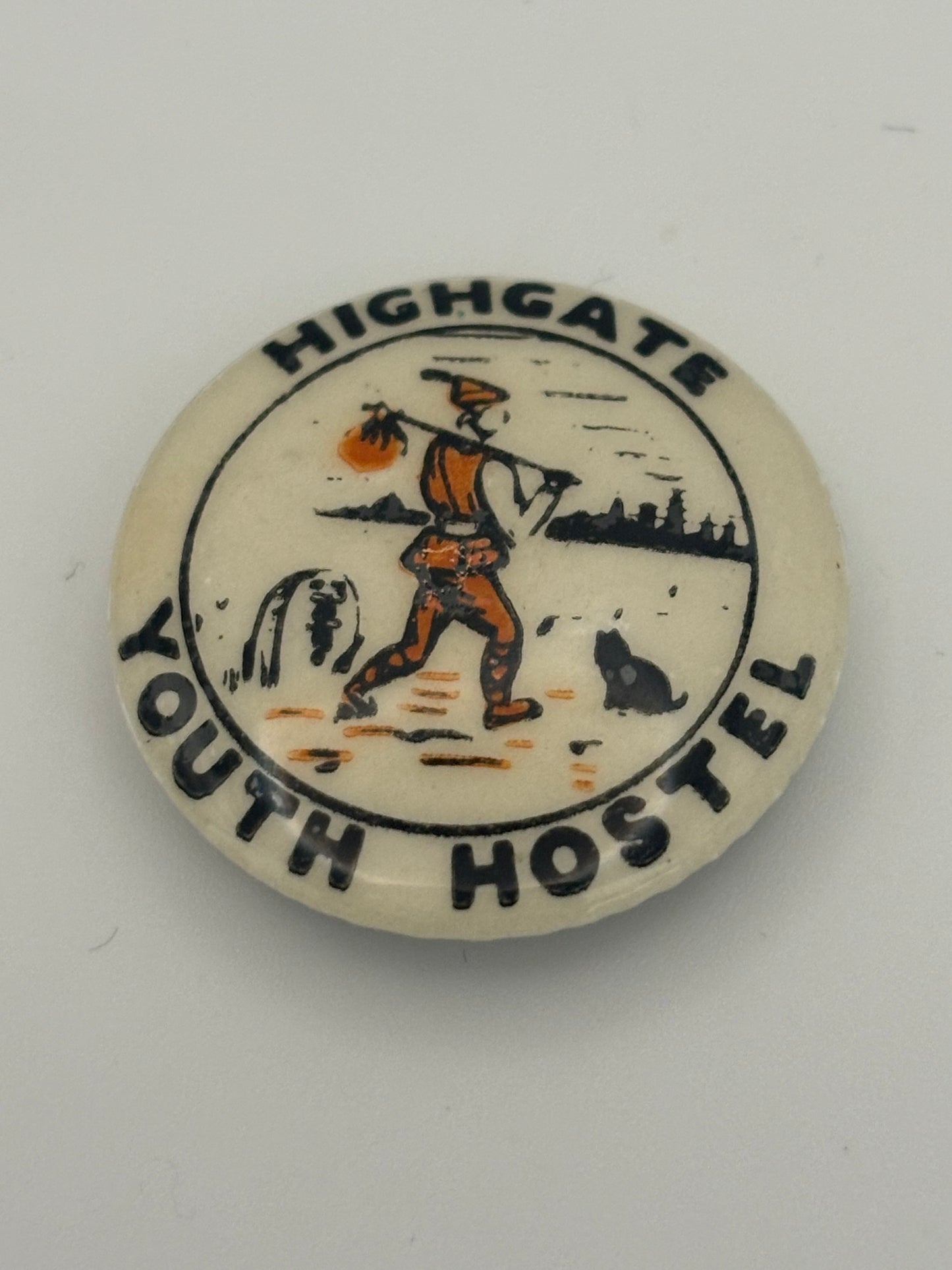 Vintage Highgate Youth Hostel Tin Badge