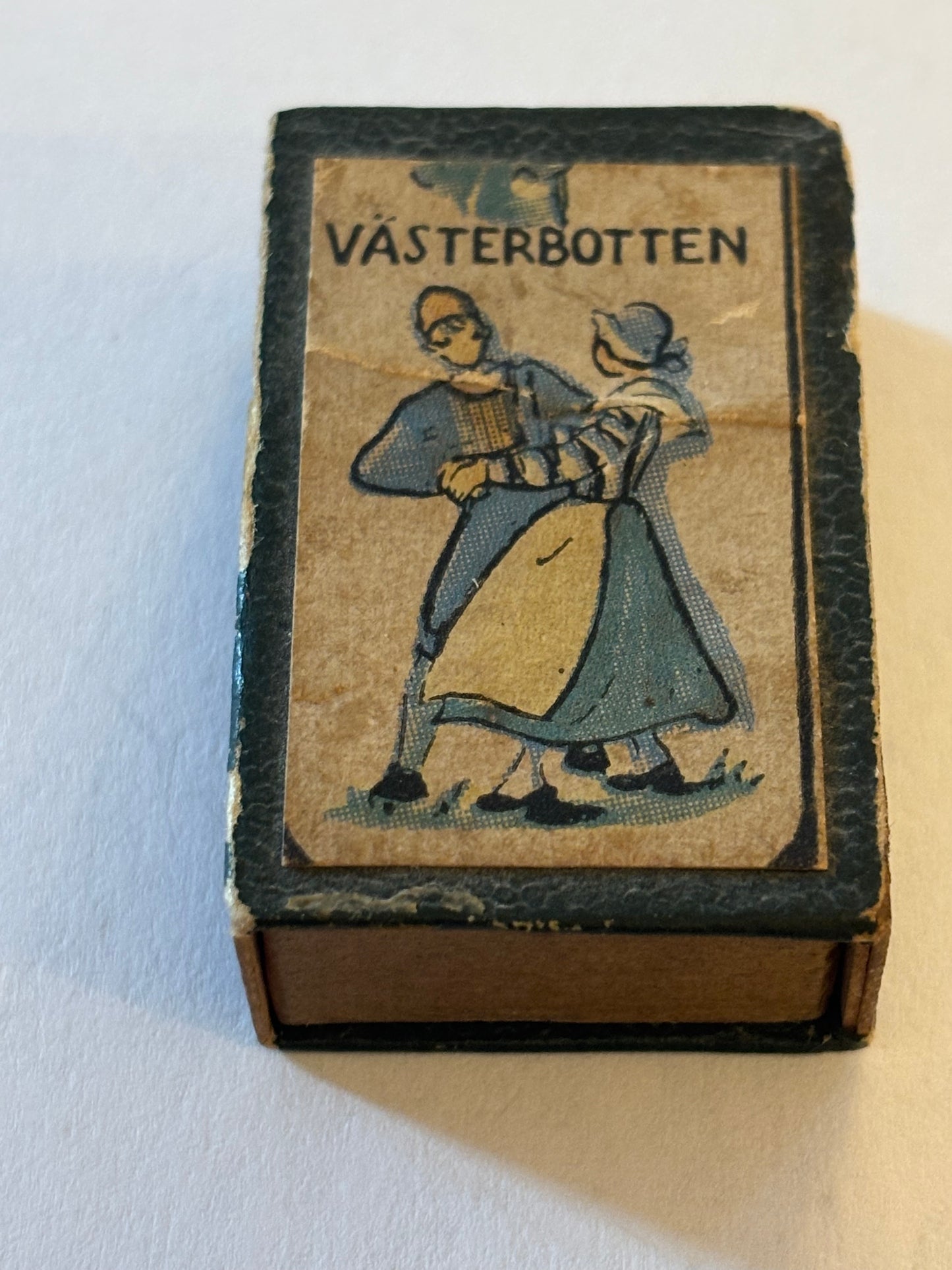 Vasterbotten (Sweden), vintage matchbox