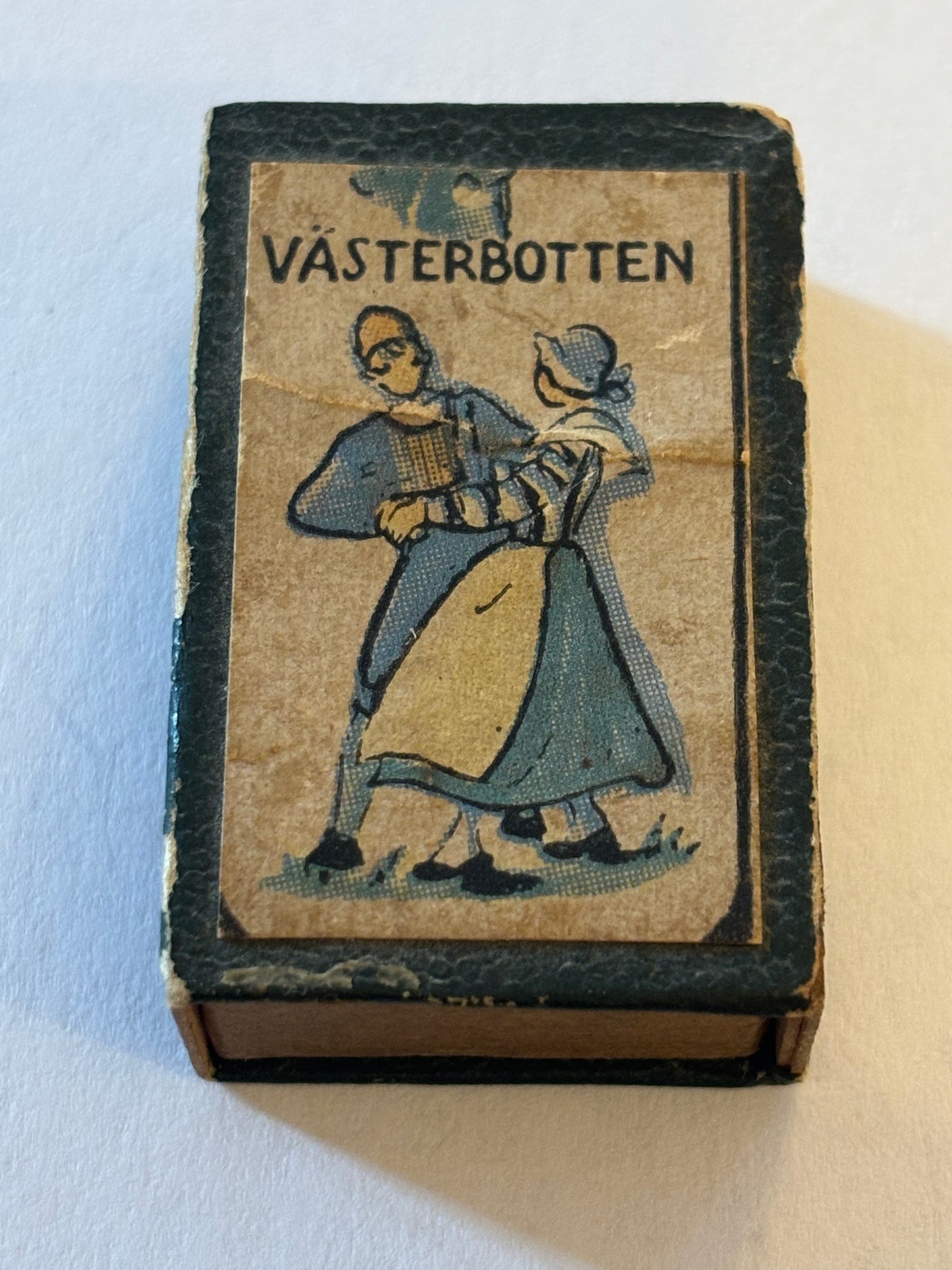 Vasterbotten (Sweden), vintage matchbox