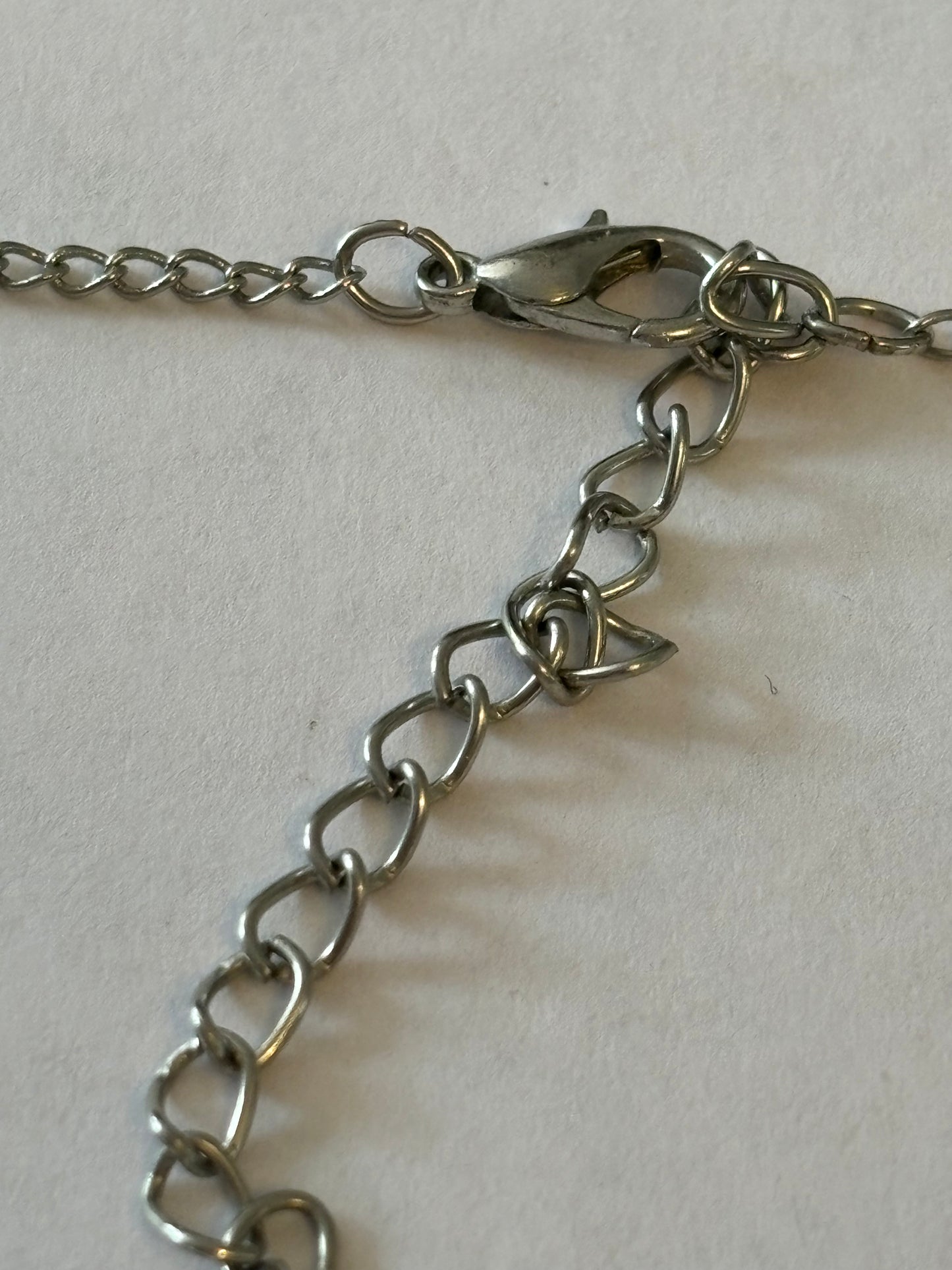 Silver Diamante Branch Drop Pendant Necklace