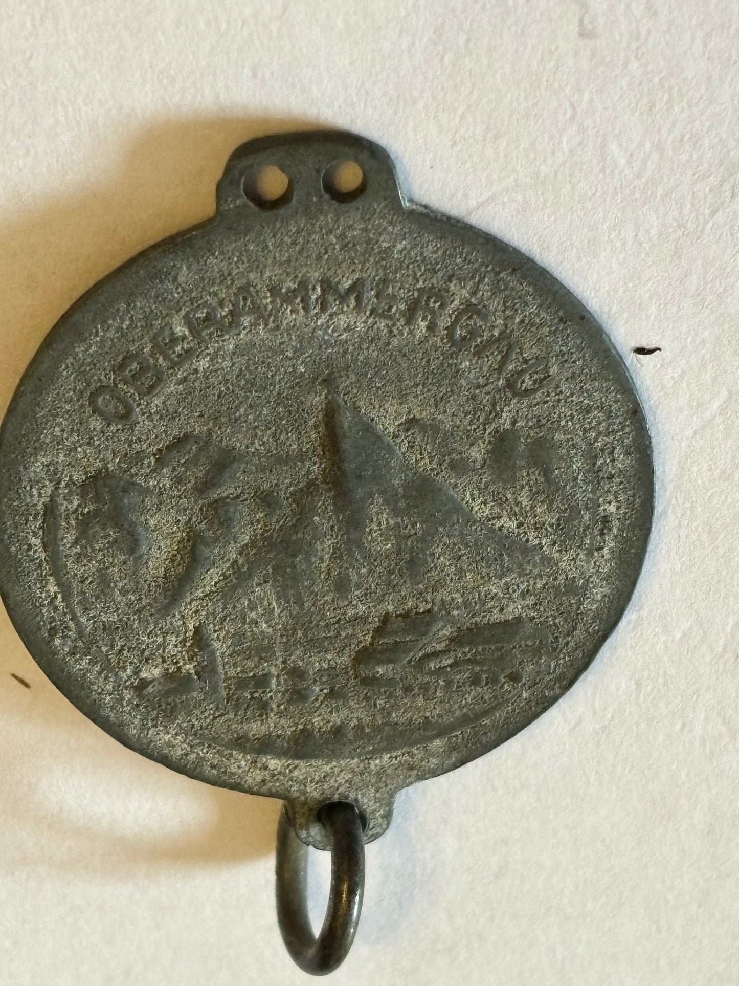 ULLER Vintage Skiing Medal -  Oberammergau