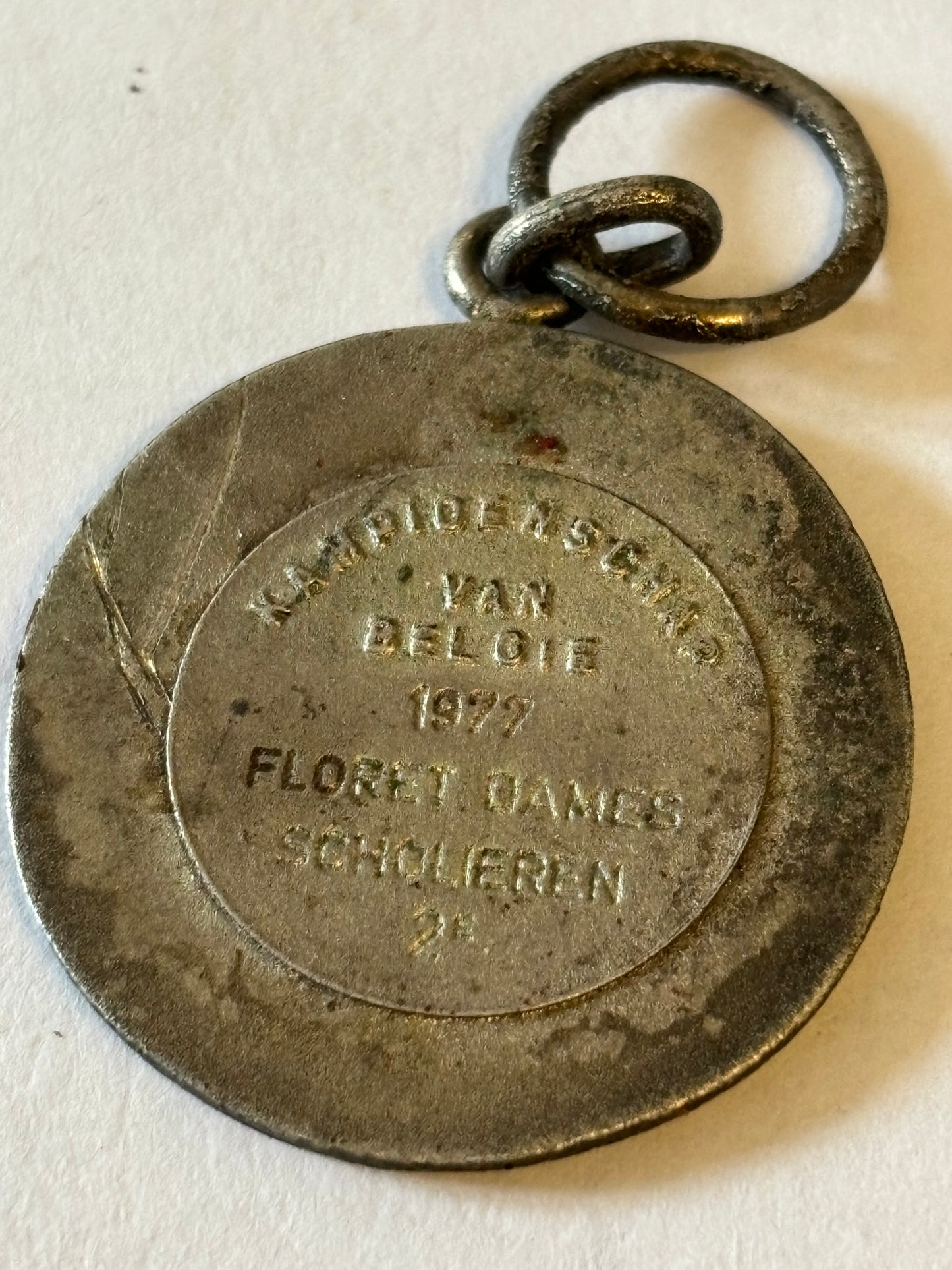 Belgian Ladies Fencing Championship Medal 1977