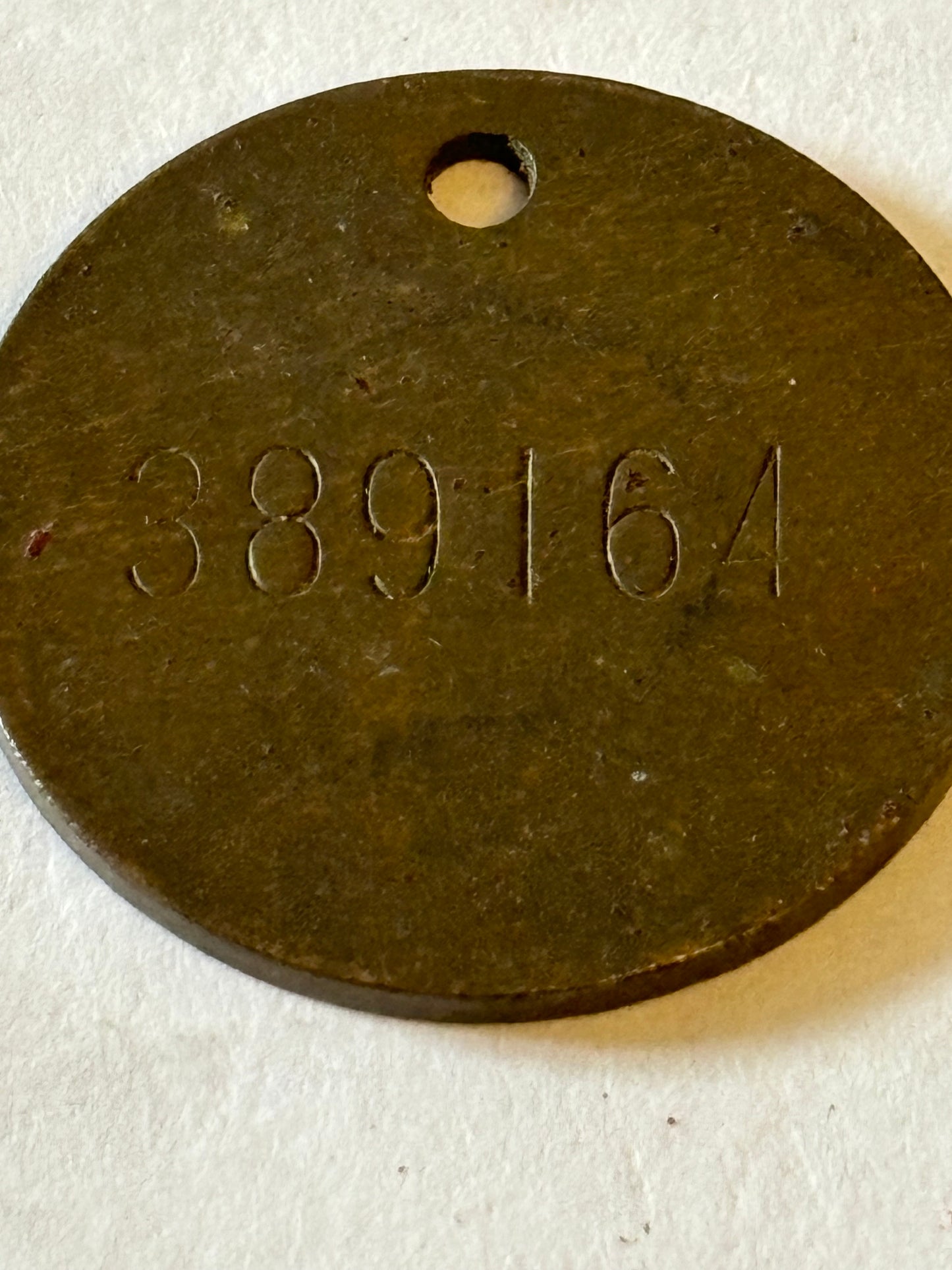 Belgium 1949 Military Identity Disc