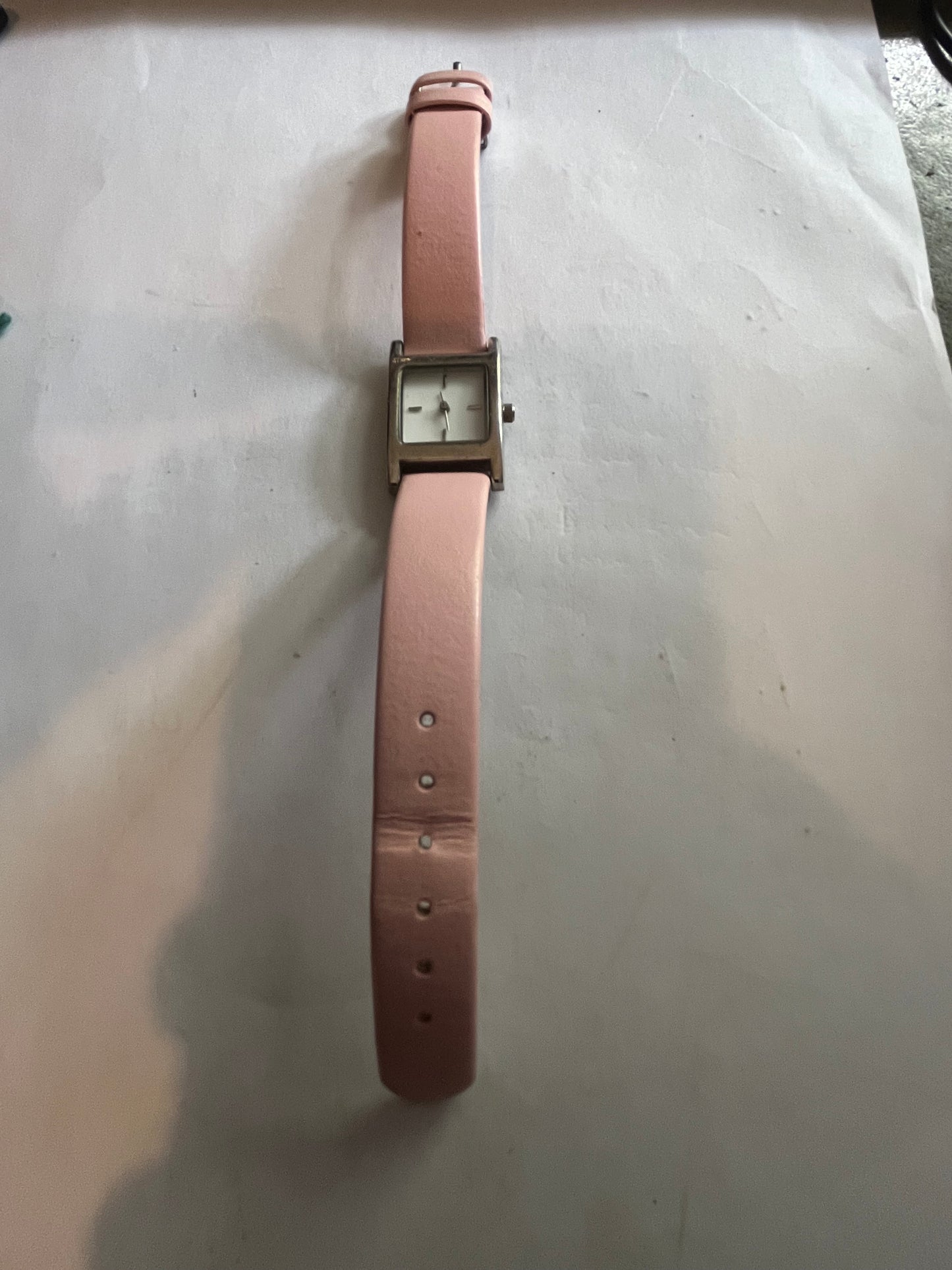 Avon Pink & Silver Ladies Dress Watch - Untested