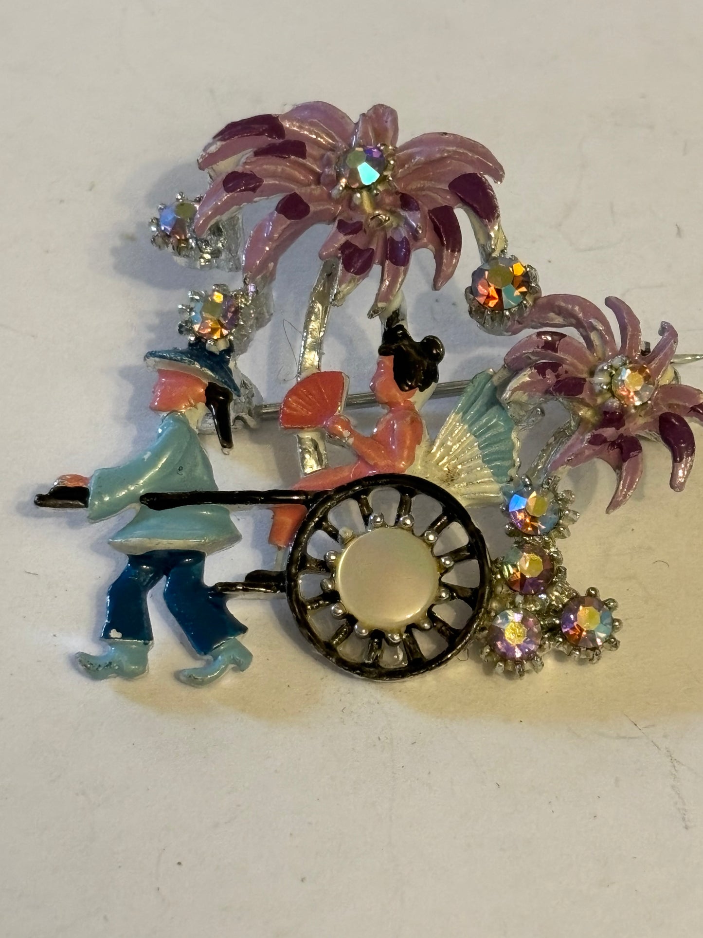 Detailed decorative rickshaw brooch