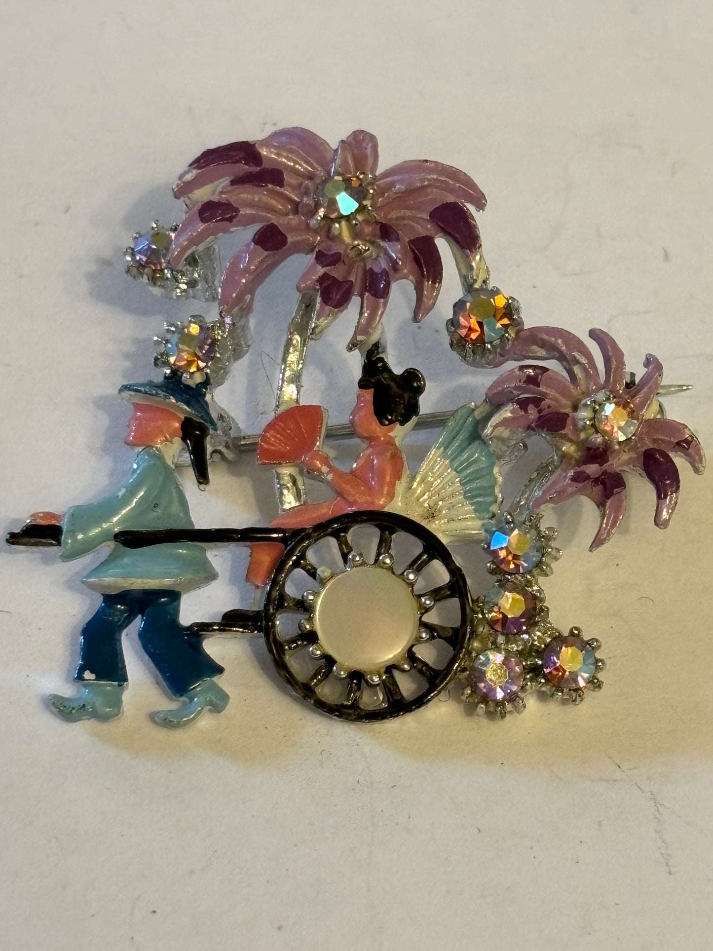 Detailed decorative rickshaw brooch