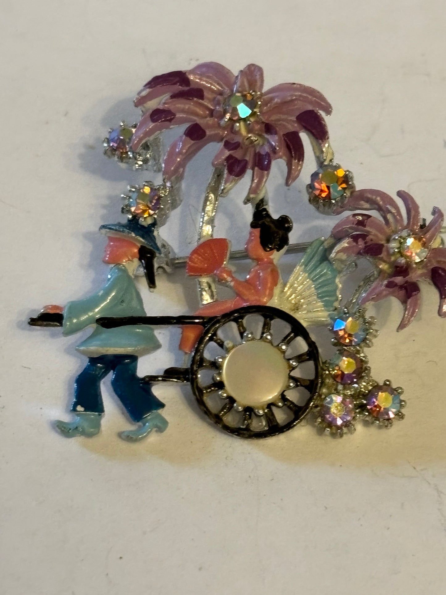 Detailed decorative rickshaw brooch