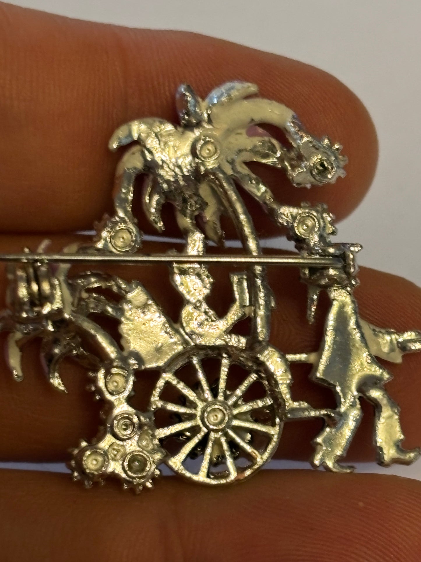 Detailed decorative rickshaw brooch