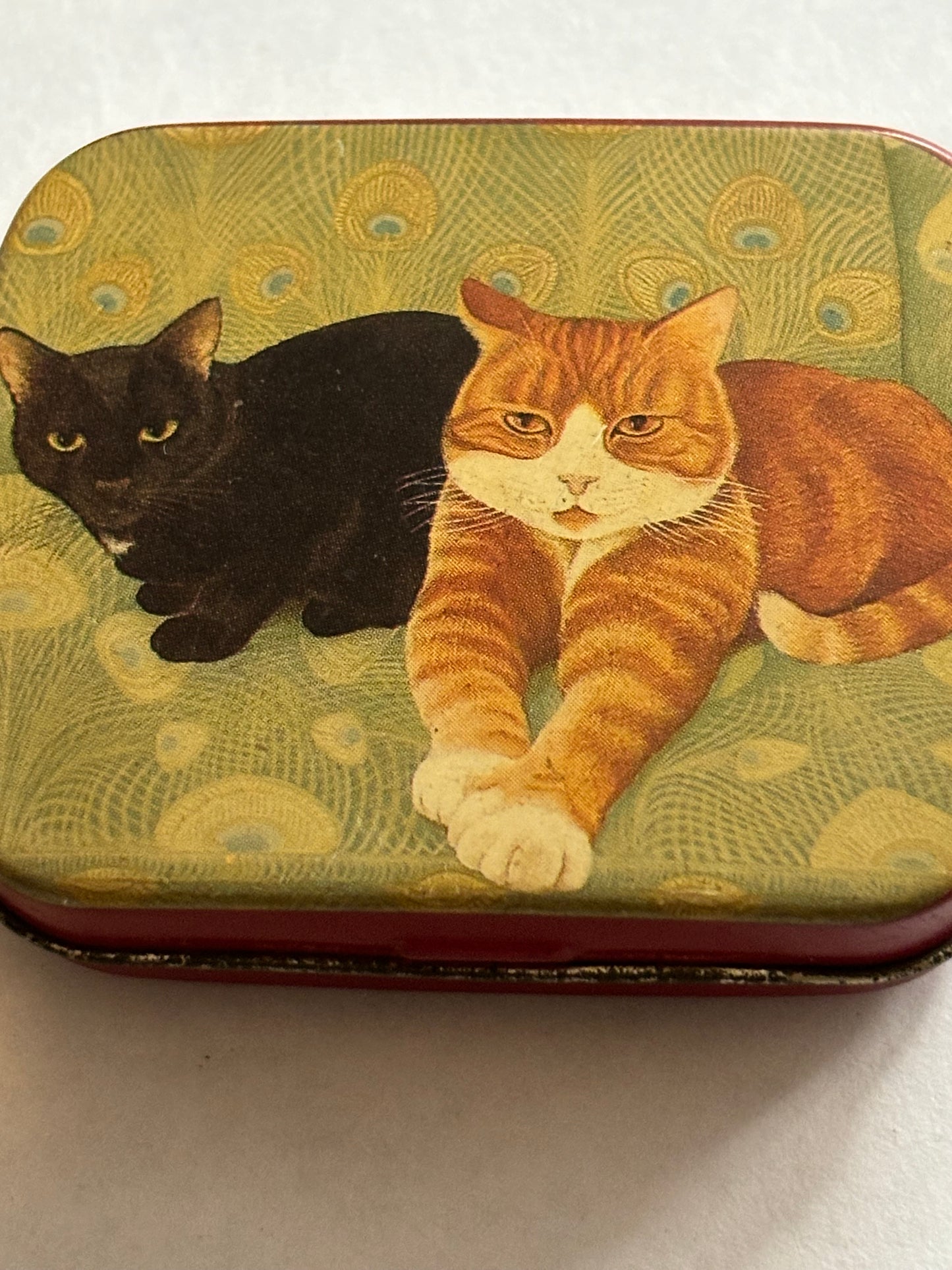 Small Metal Decorated Cat Tin