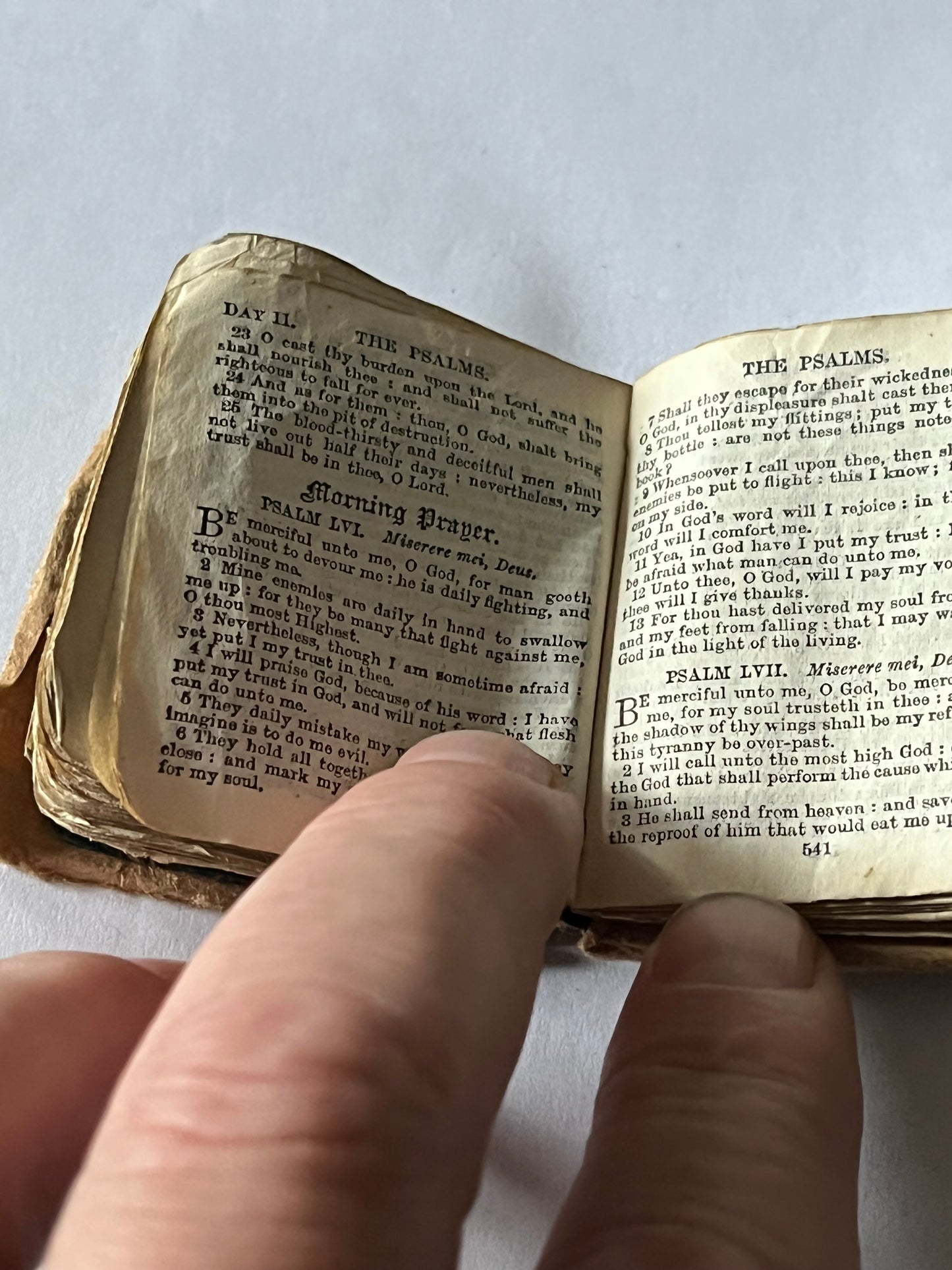 Very small vintage book of common prayer