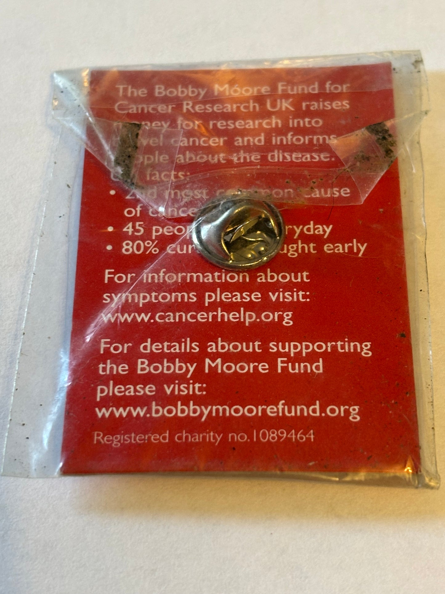 Bobby Moore Charity Pin Badge