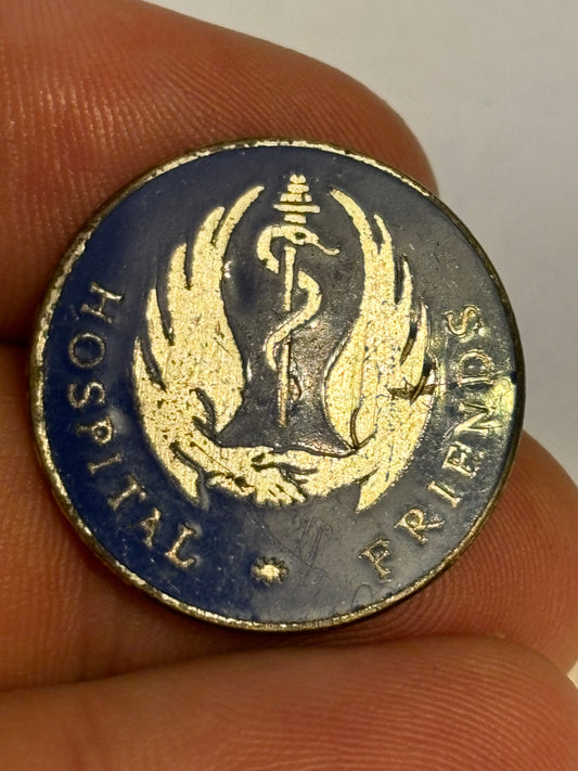 Vintage Hospital Friends Round Badge