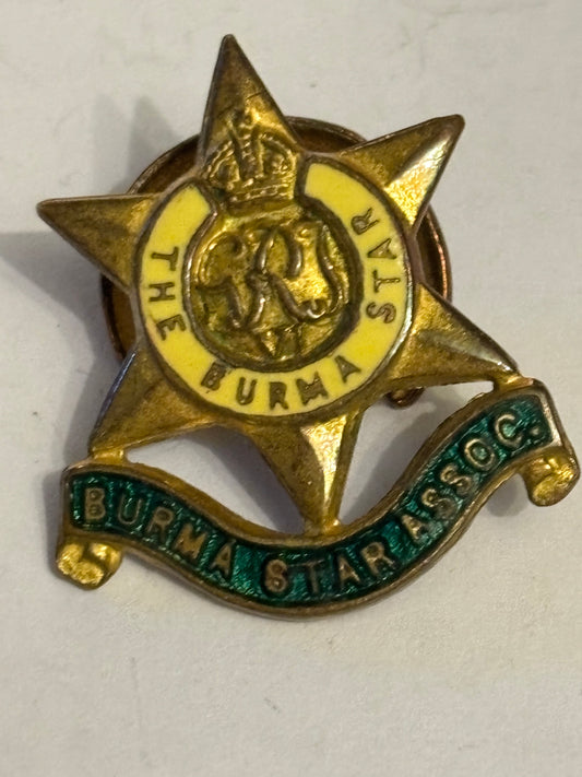 Burma Star Association metal badge