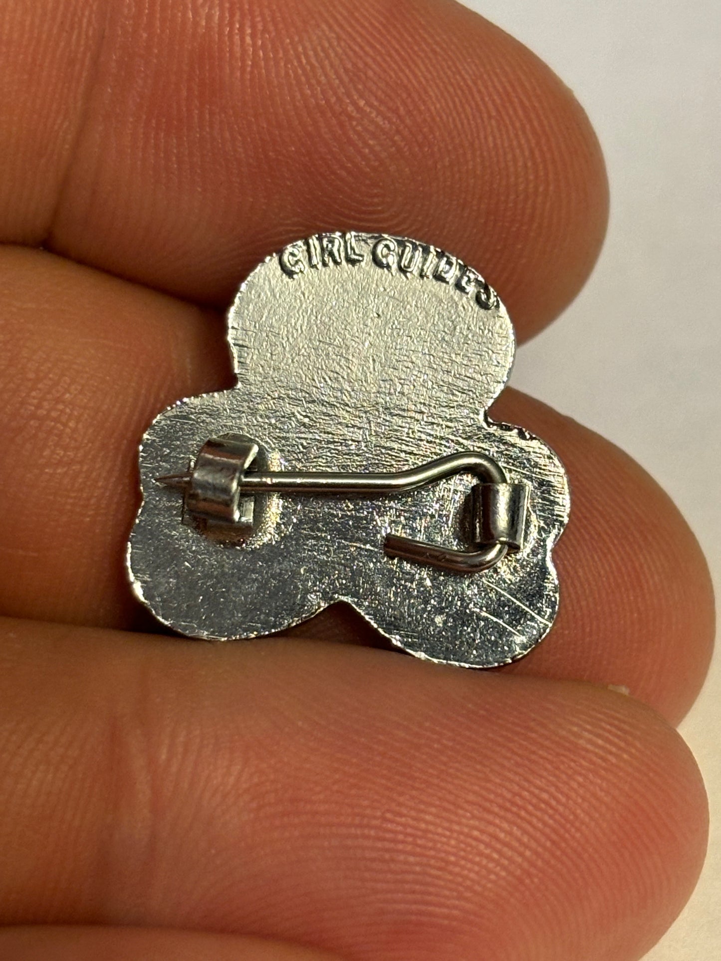 Silver Metal Girl Guides Badge