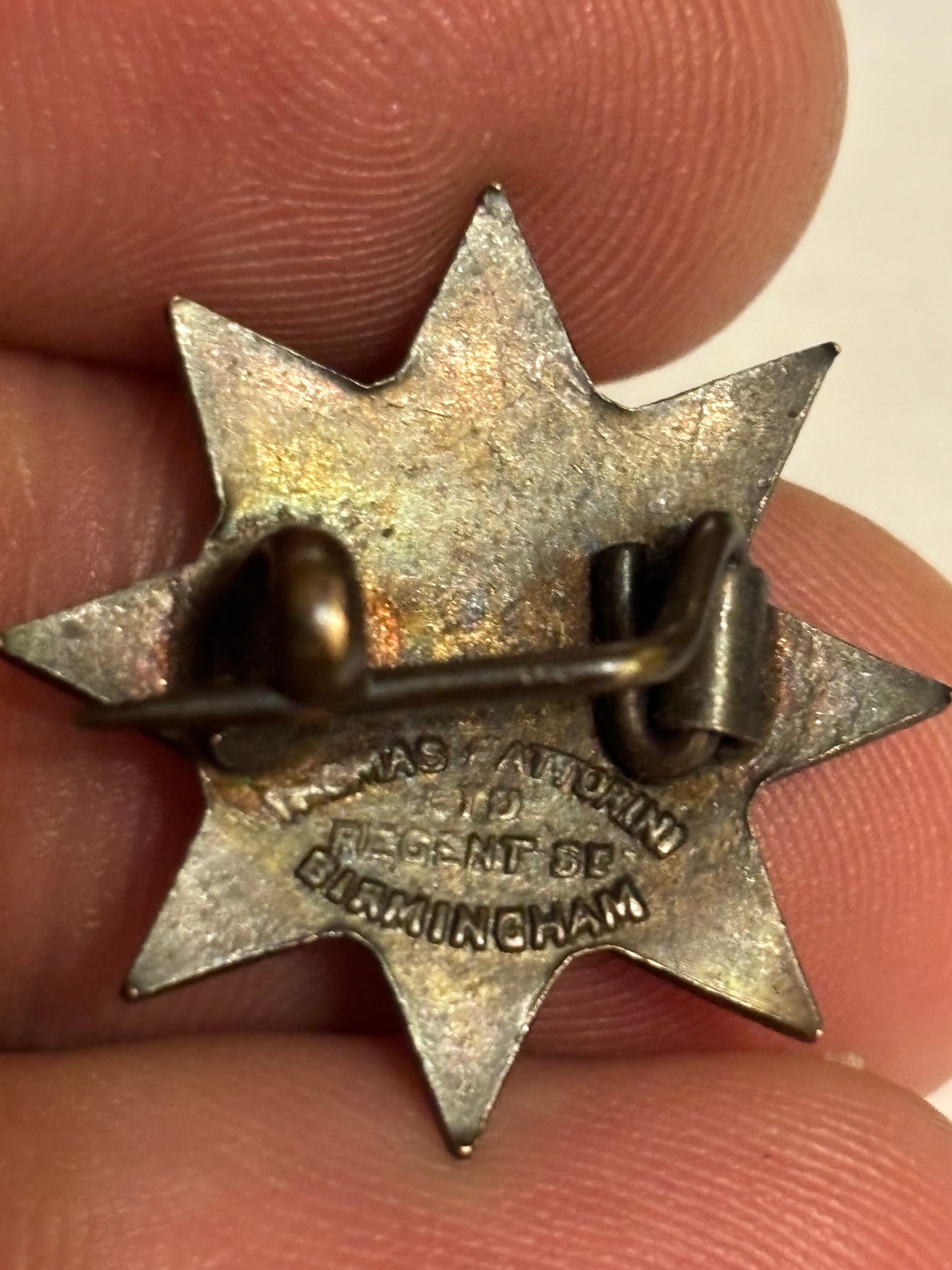 Girls Friendly Society Vintage Star Badge - 14 years membership