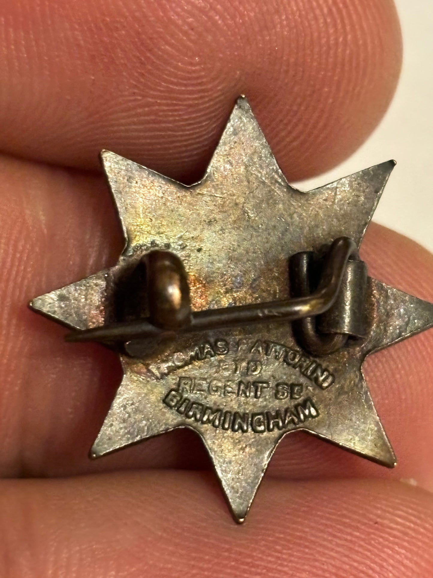 Girls Friendly Society Vintage Star Badge - 14 years membership