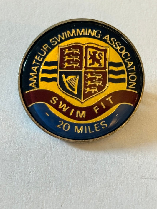 Amateur Swimming Association - Swimfit 20 Miles Medal/Badge