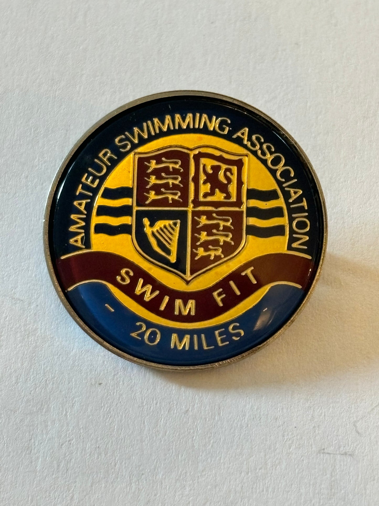 Amateur Swimming Association - Swimfit 20 Miles Medal/Badge