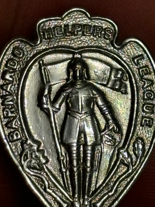 Barnardo Helpers League Silver Metal Badge