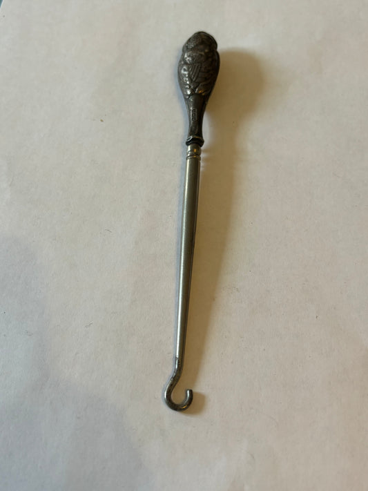 Antique Silver handled Button Hook - Birmingham 1907