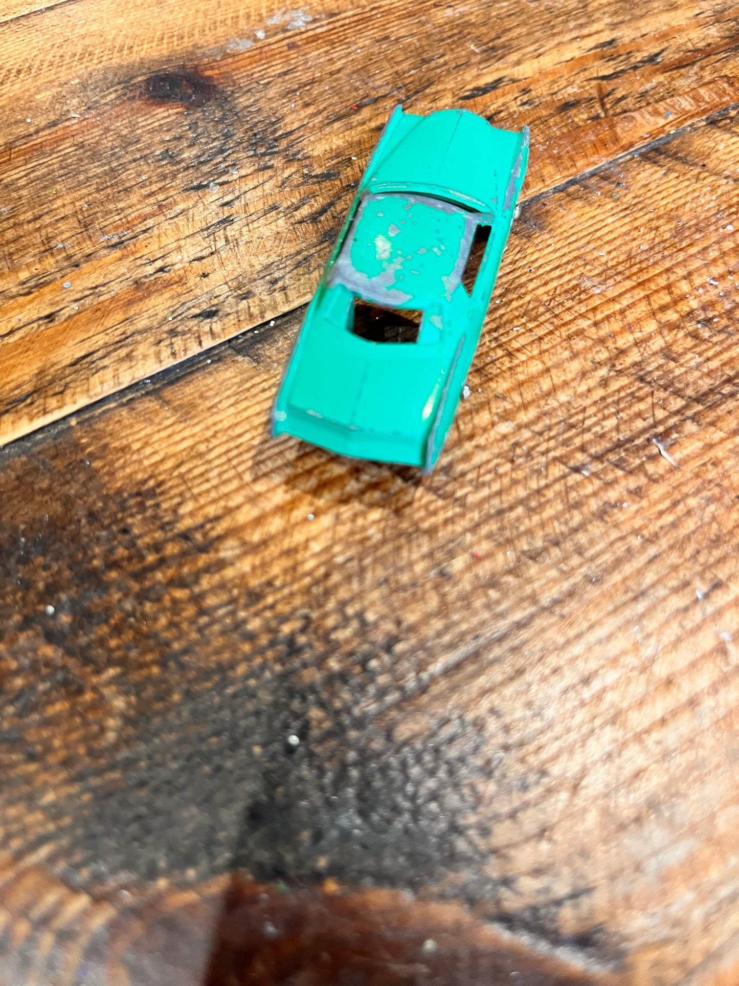 Marx - Green Cadillac Diecast car - Playworn