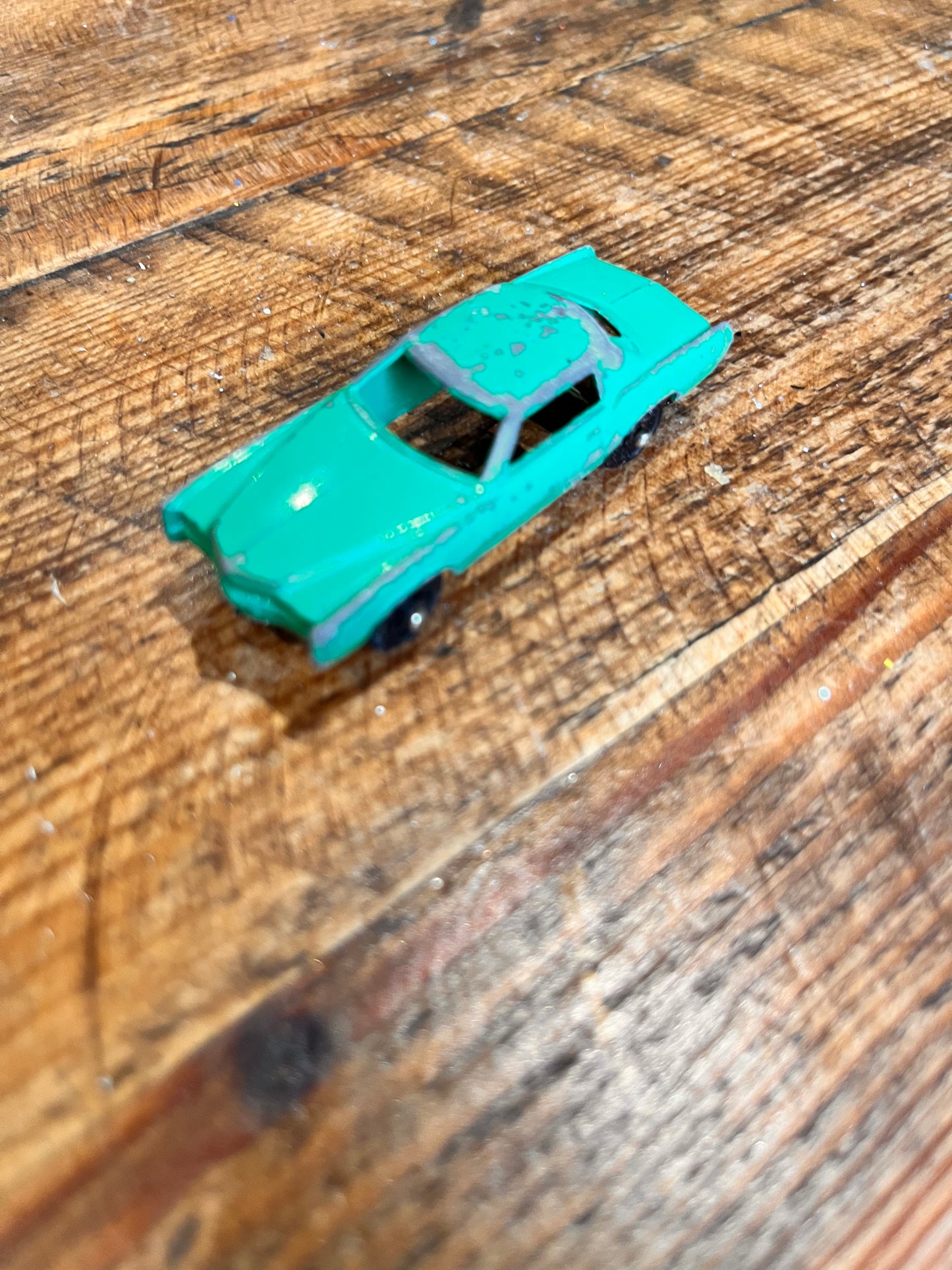 Marx - Green Cadillac Diecast car - Playworn