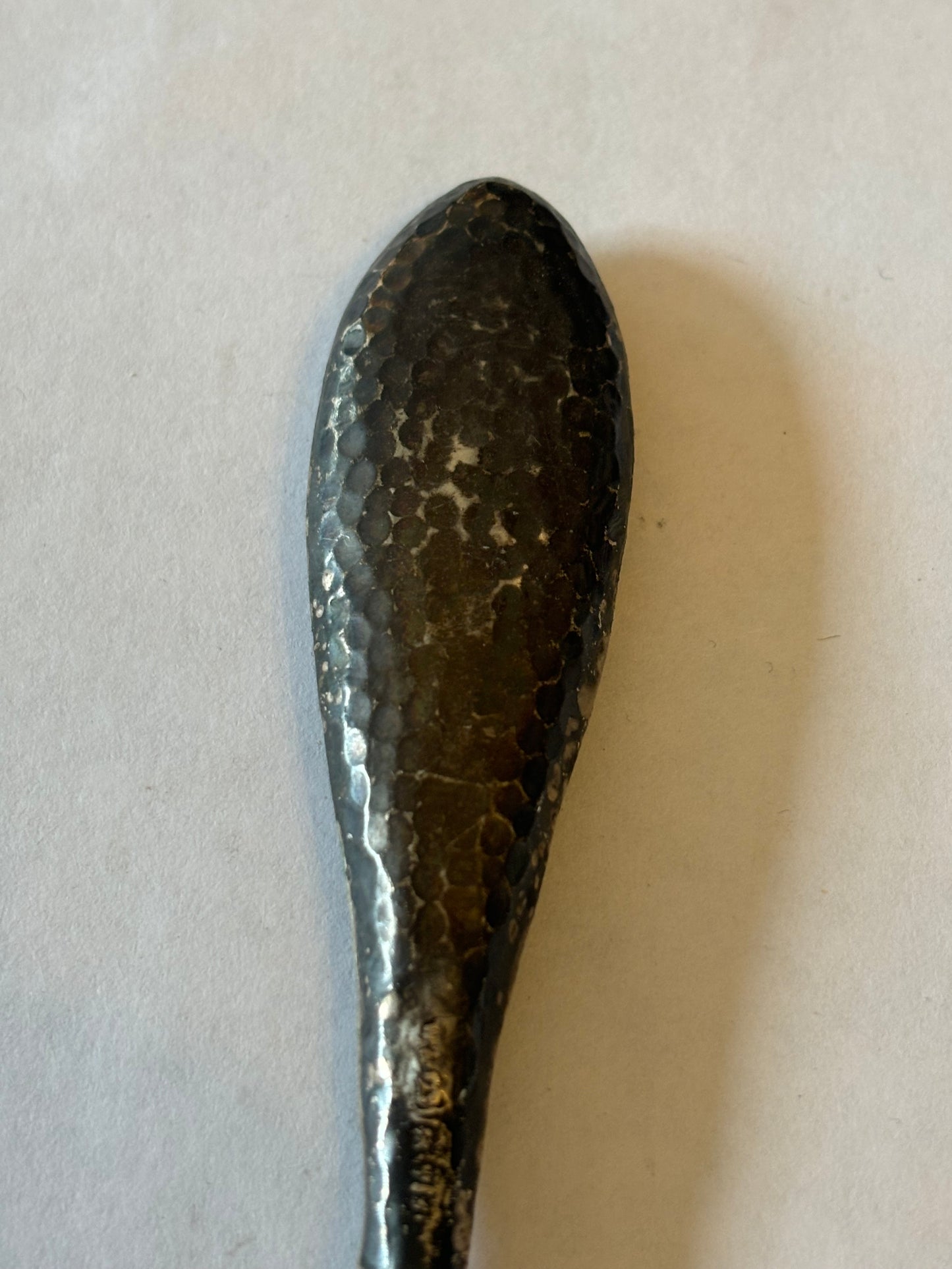 Antique Silver Handled Shoe Horn with Blue Blade