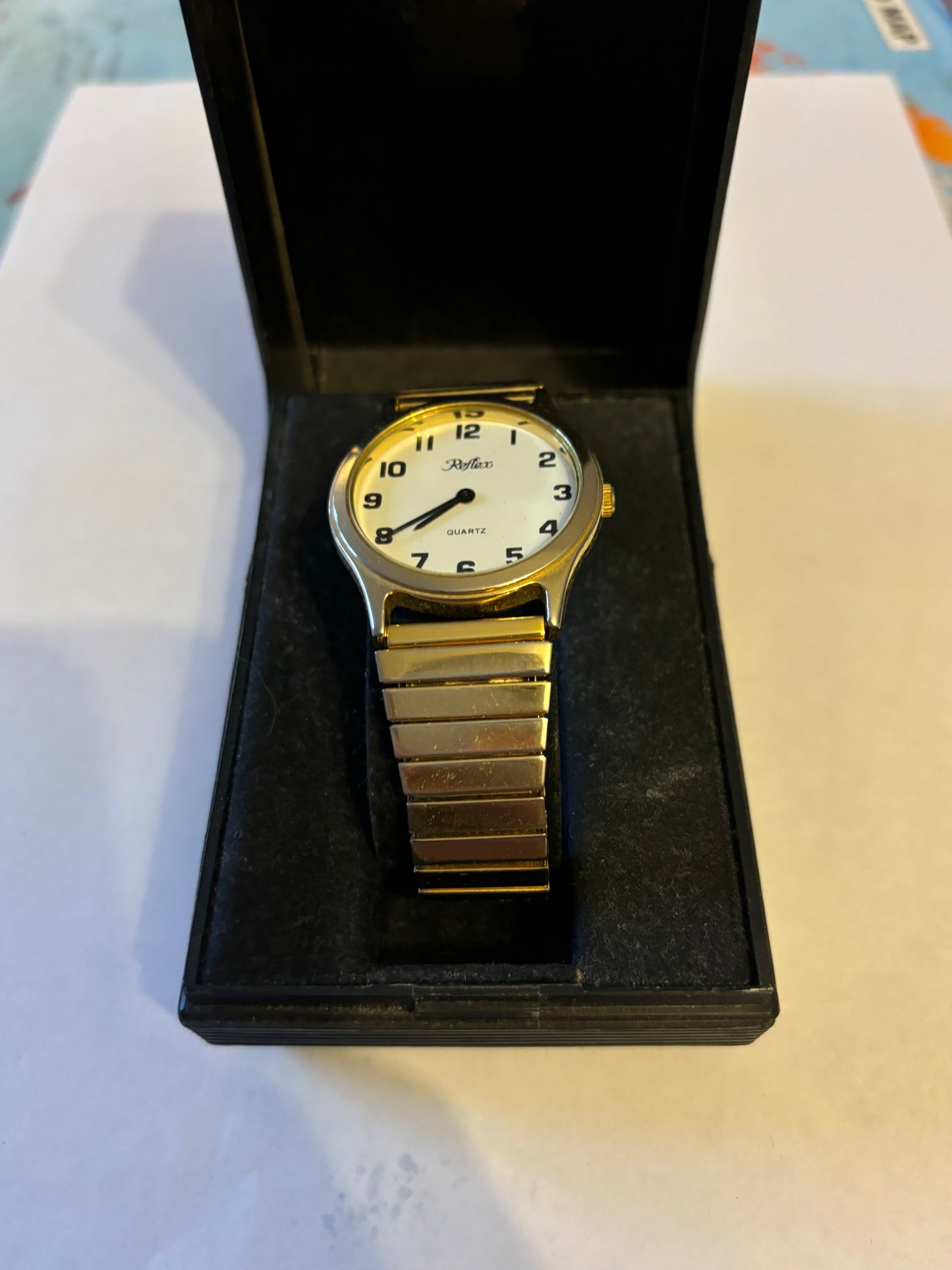 Boxed Reflex Gold Stretch Watch - Untested