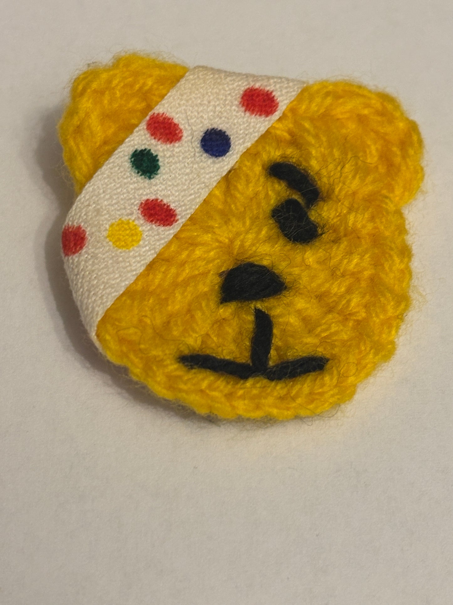 Woollen Pudsey Bear brooch