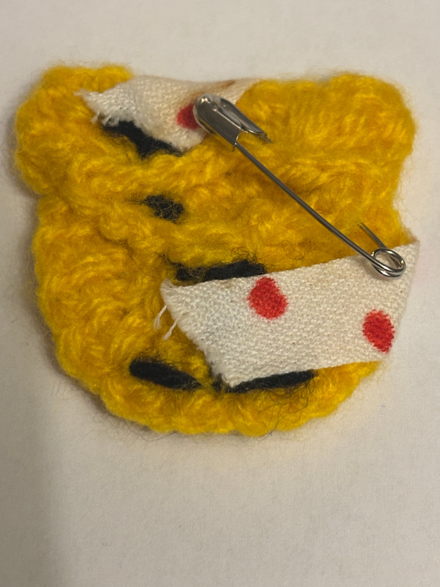 Woollen Pudsey Bear brooch