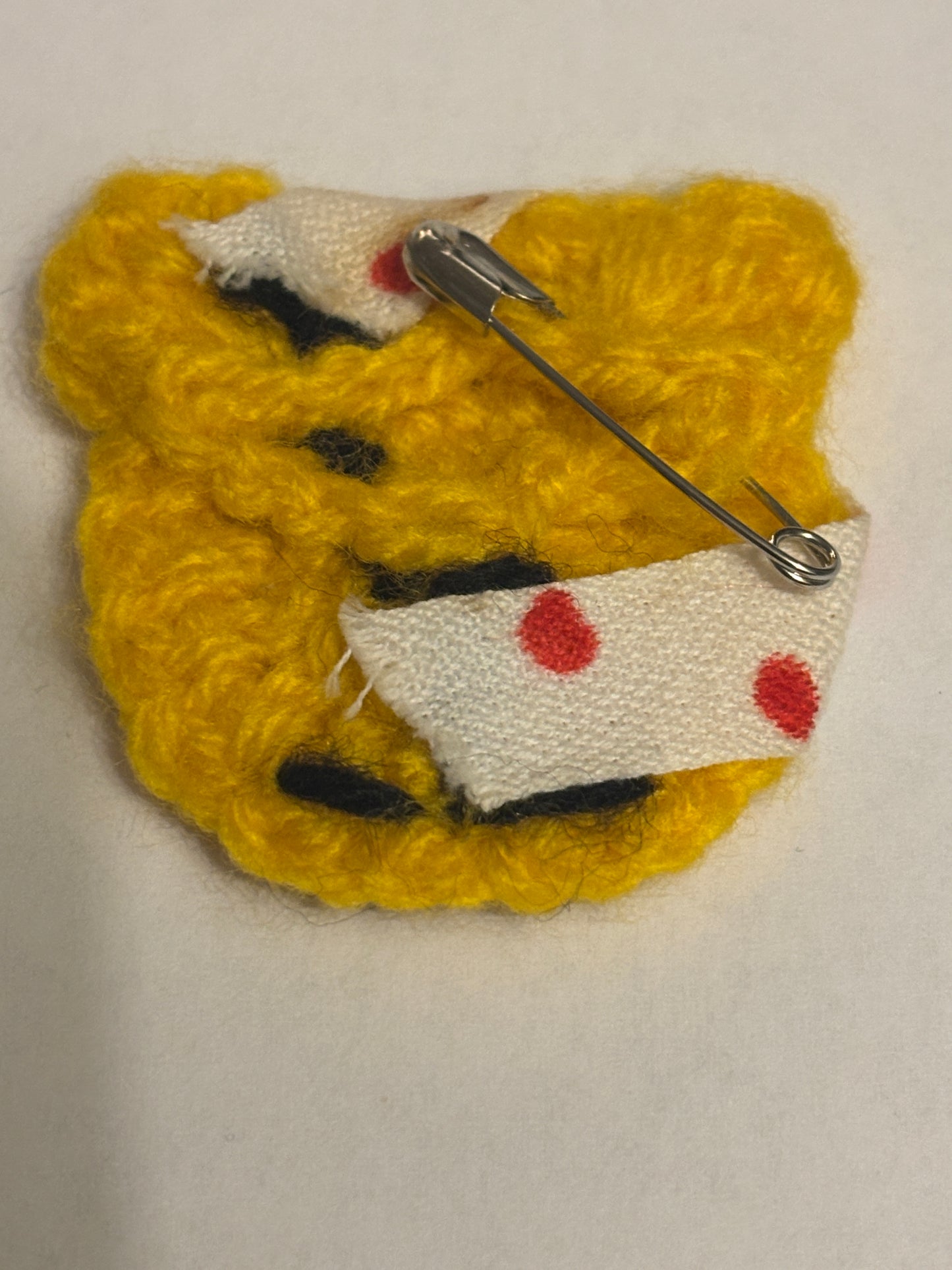 Woollen Pudsey Bear brooch