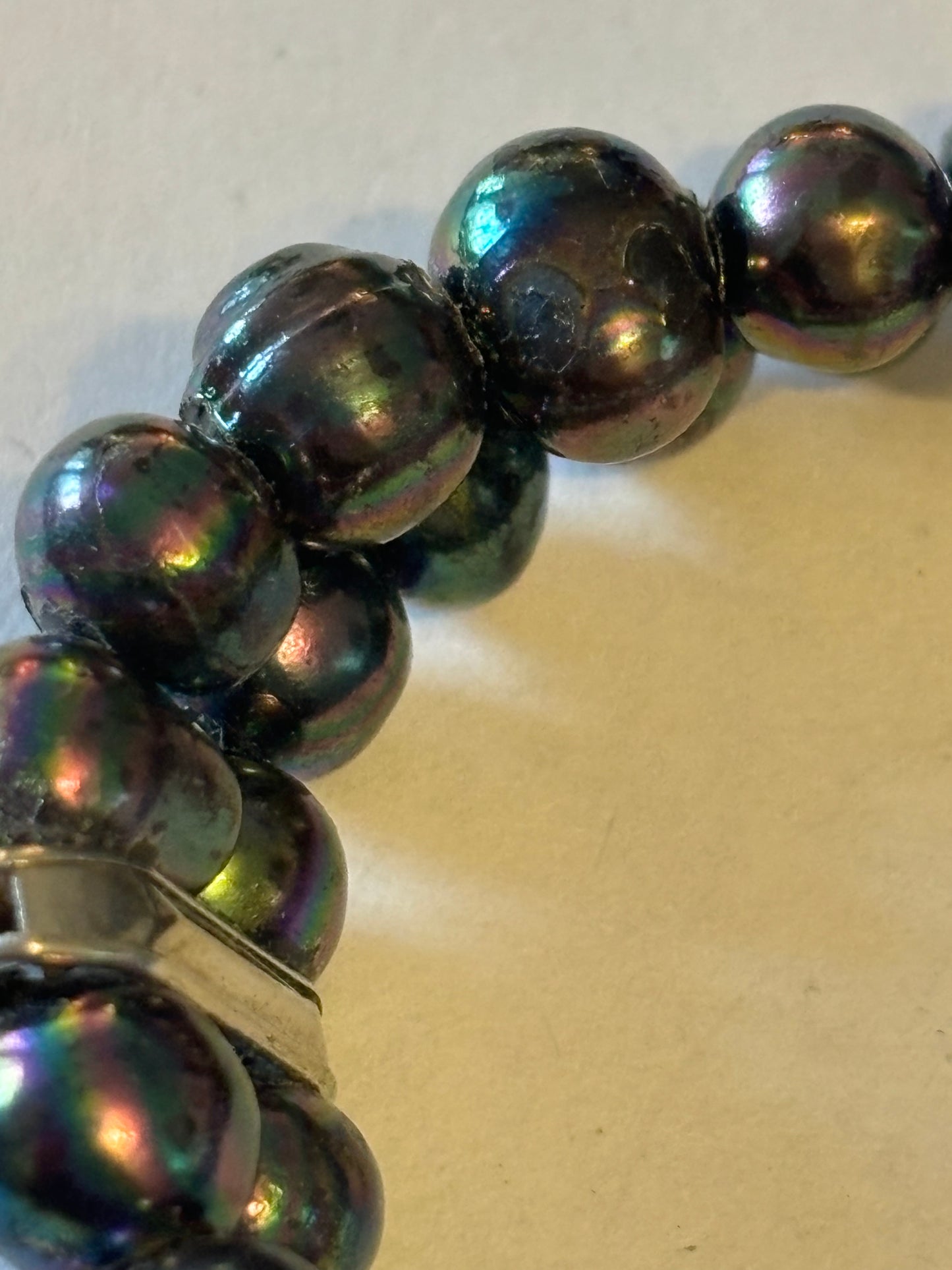 Double row 2-Tone bead bracelet