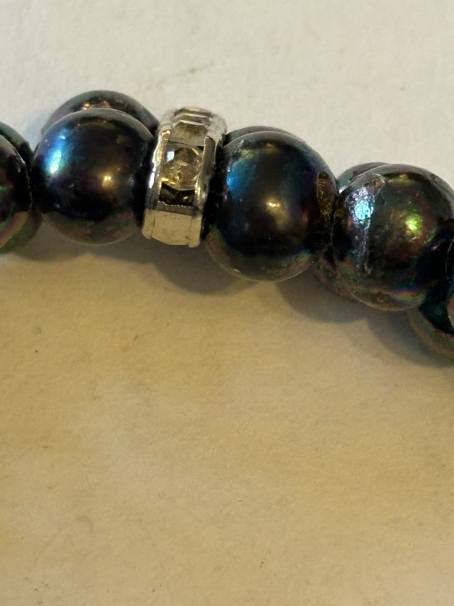 Double row 2-Tone bead bracelet