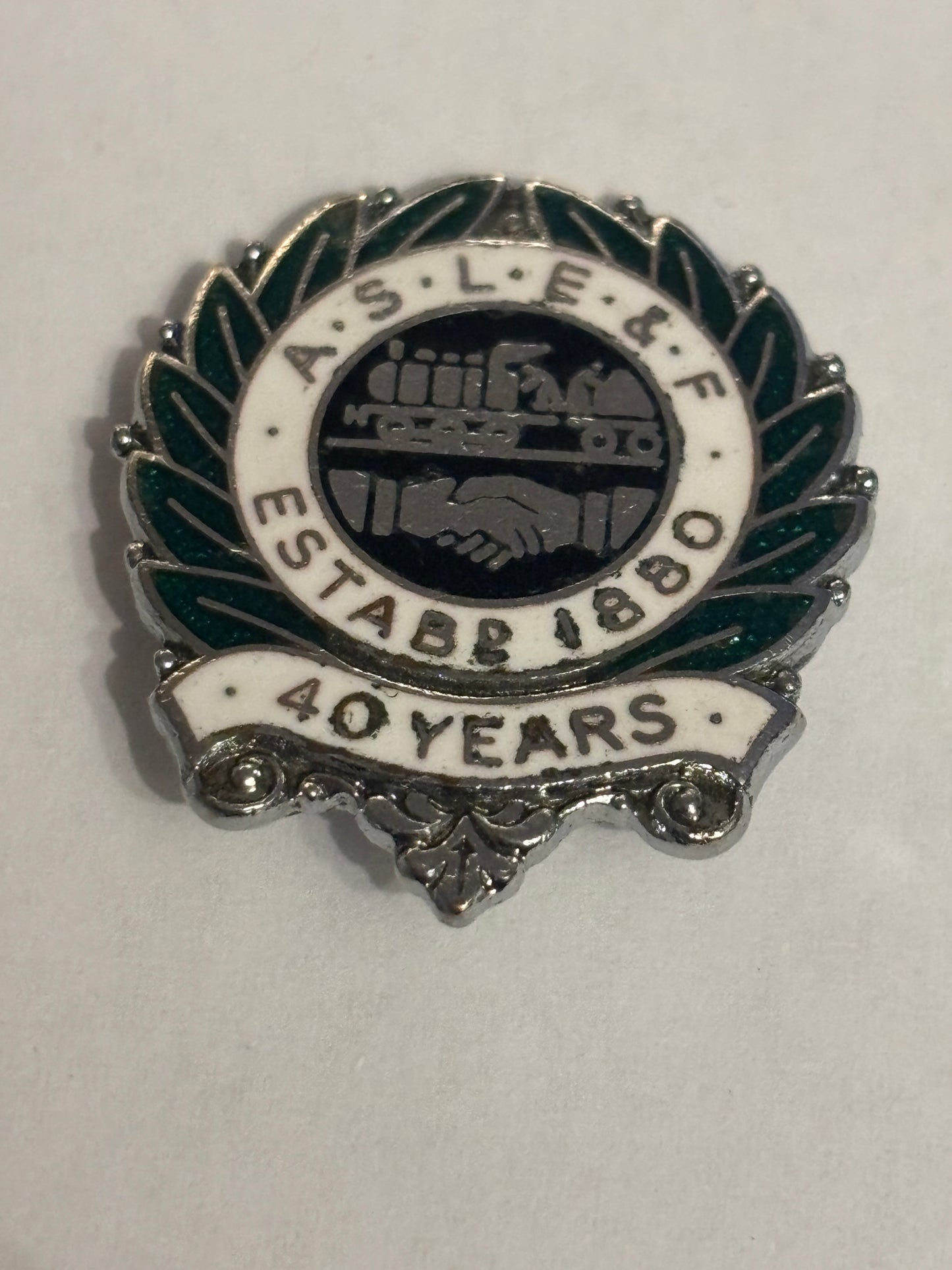 ASLEF - 40 Year badge