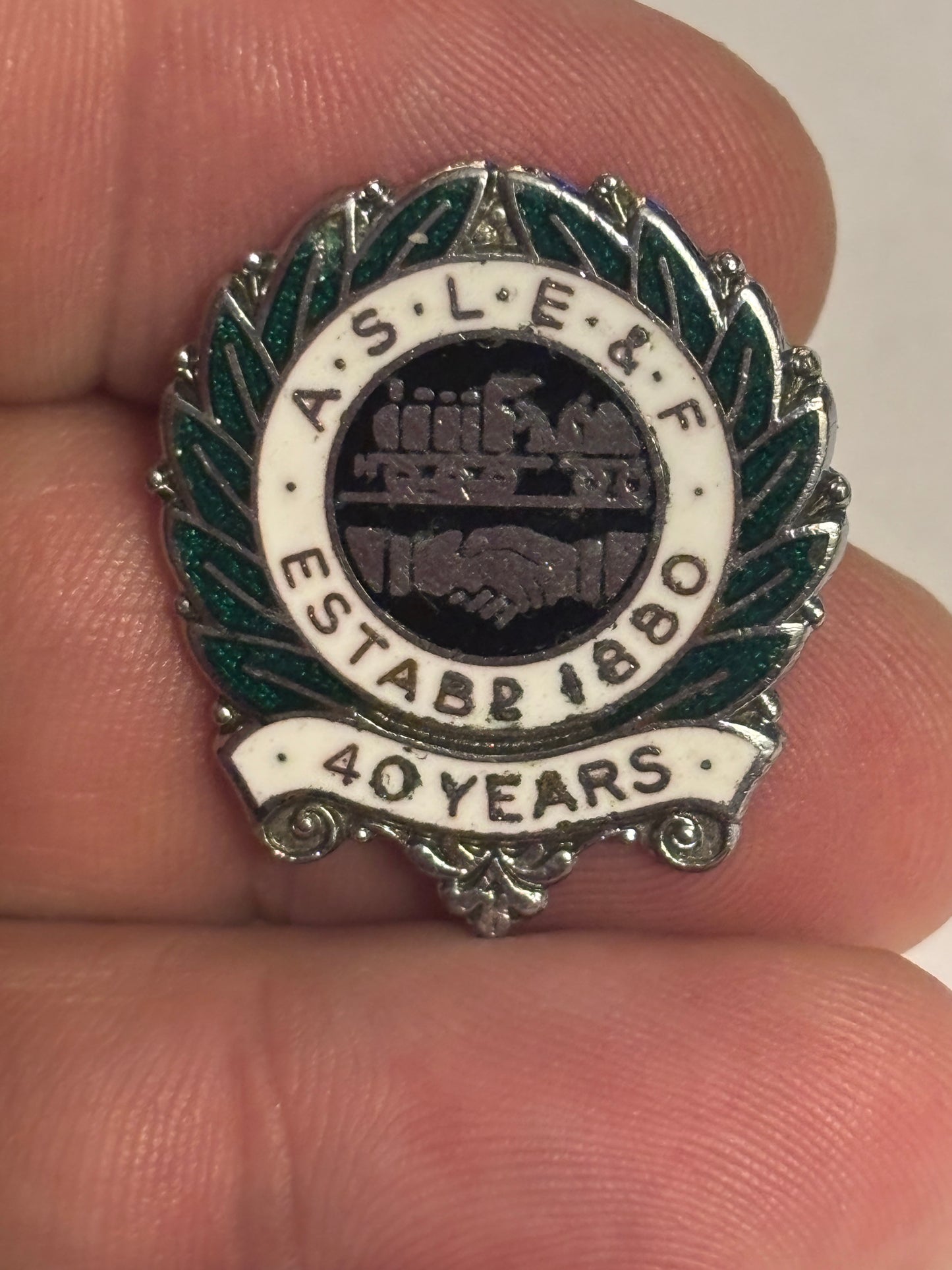 ASLEF - 40 Year badge