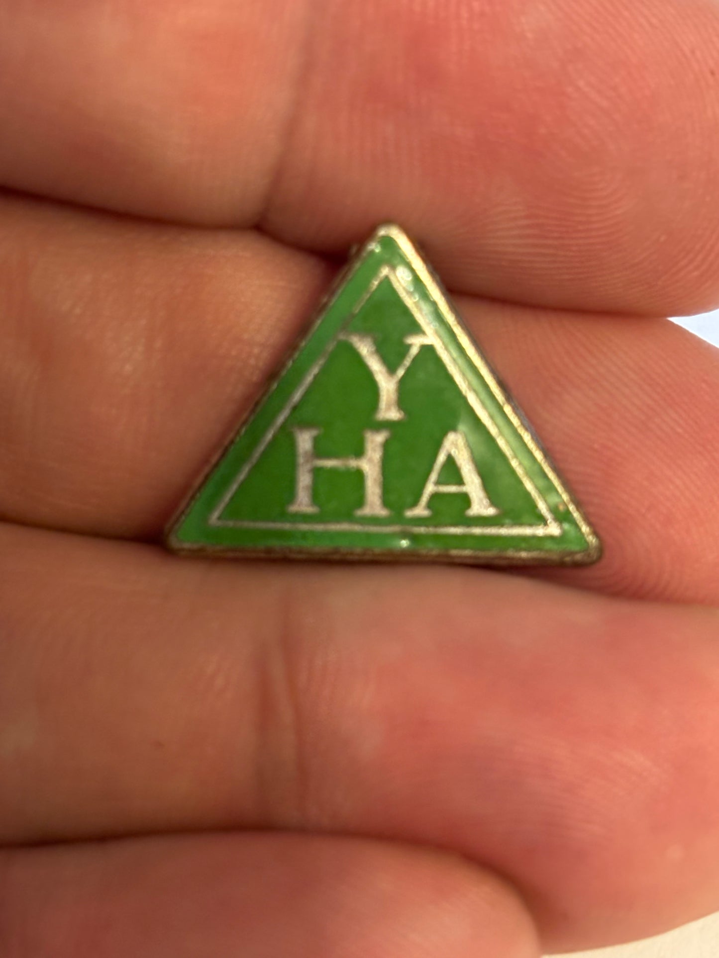 Small Green YHA Pin Badge