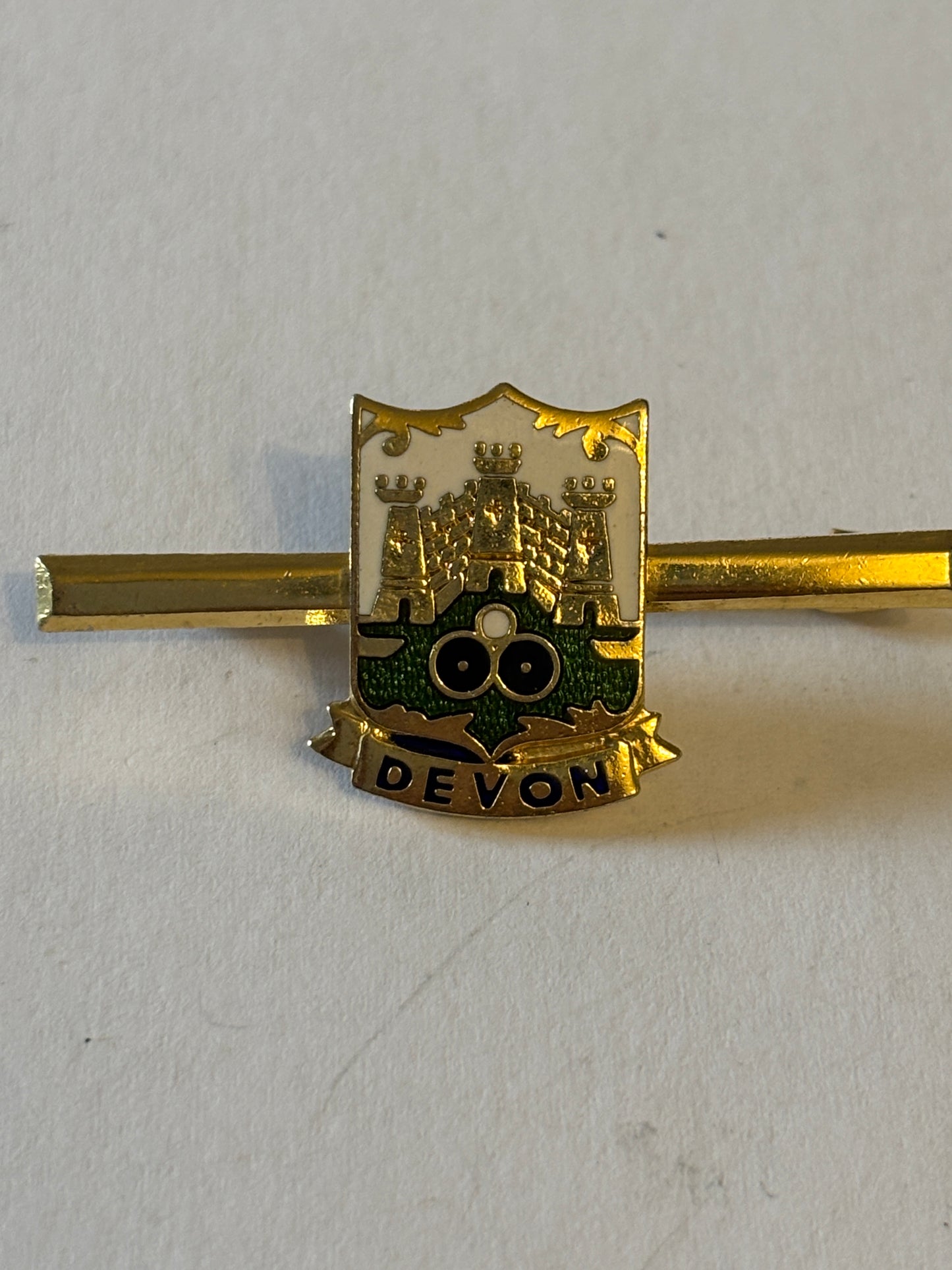 Devon county bowling association - Gold bar badge