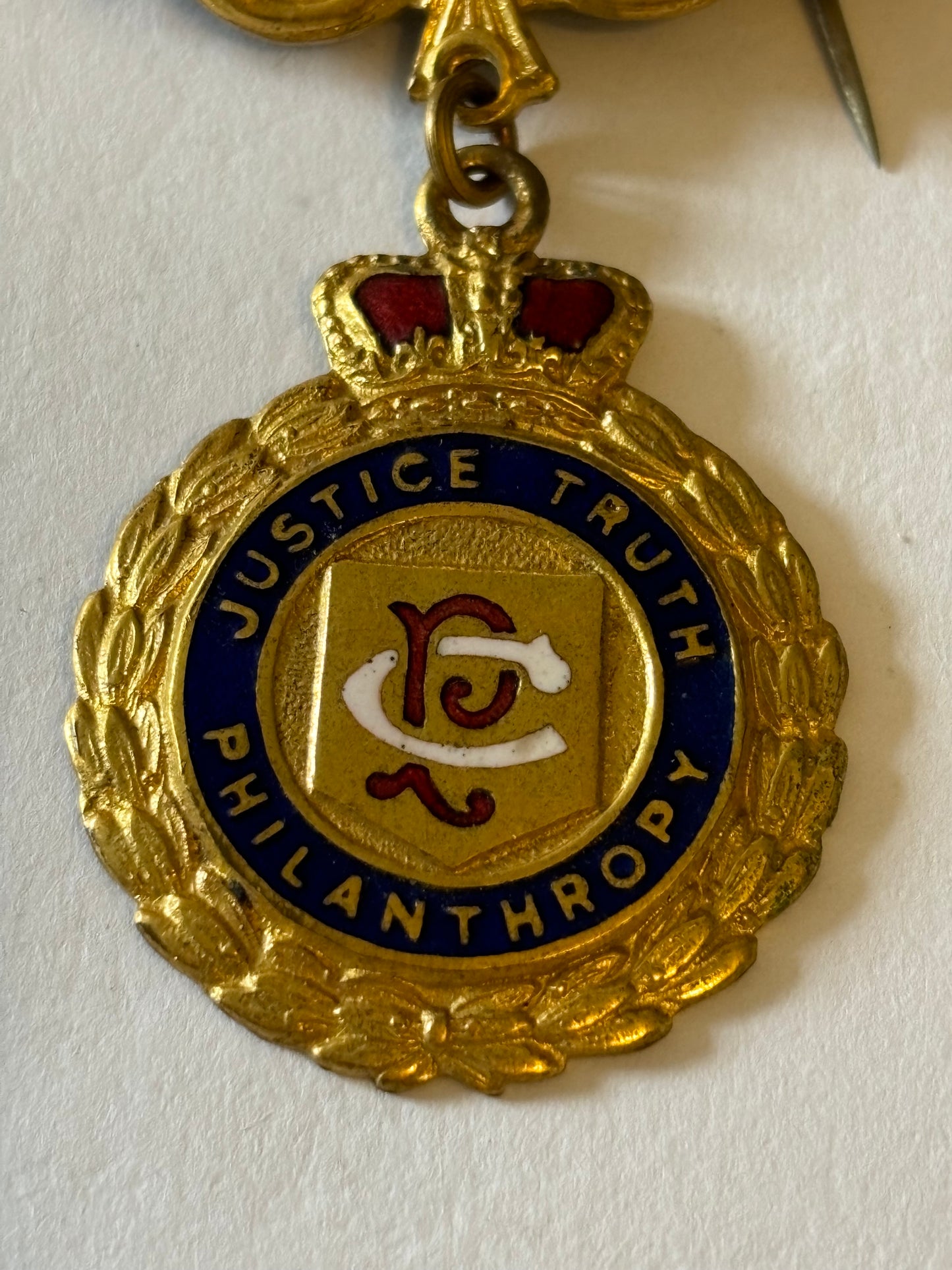 Masonic Udy Lodge medal and ribbon - 1947