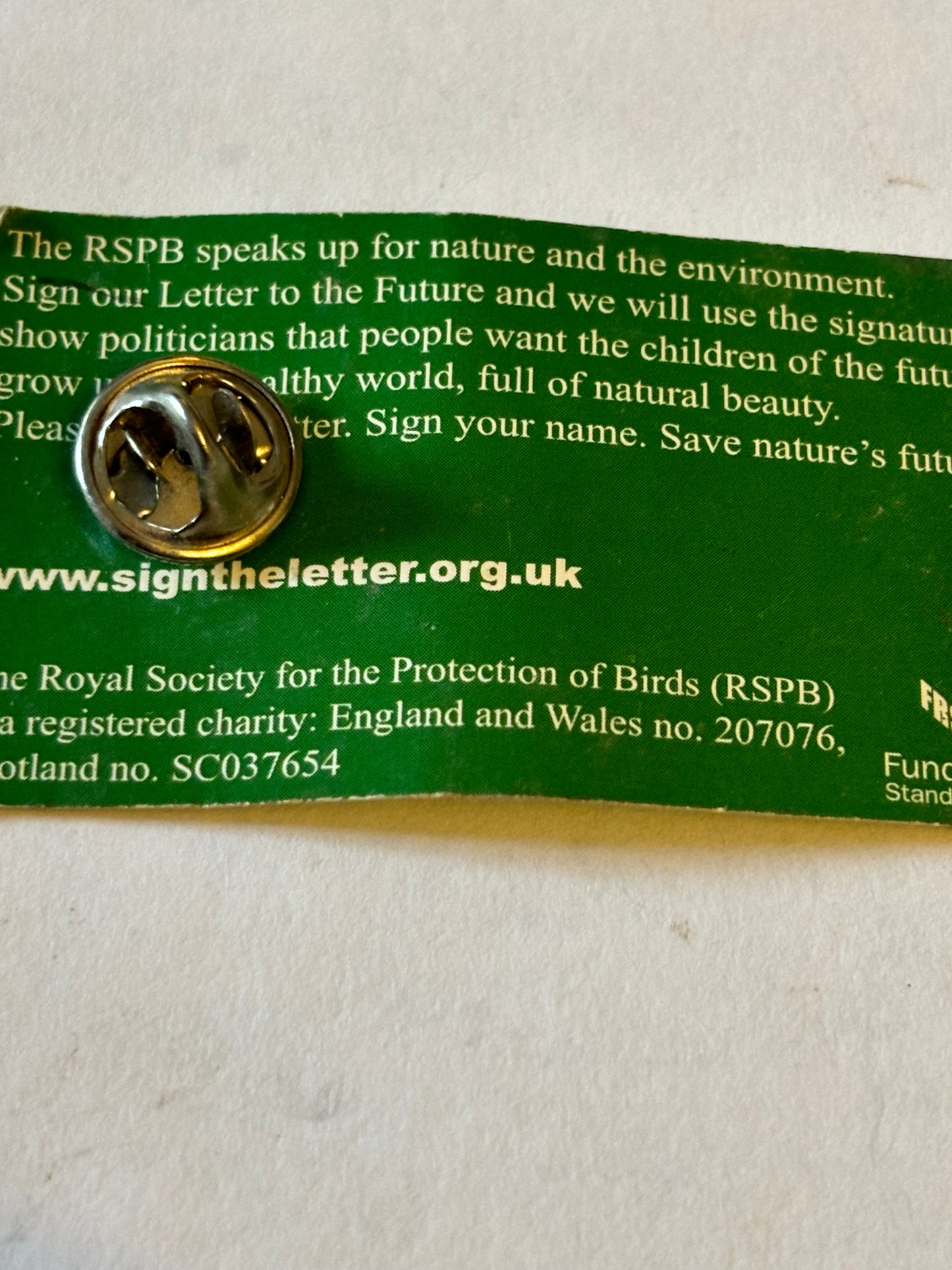 RSPB Great Tit Pin Badge