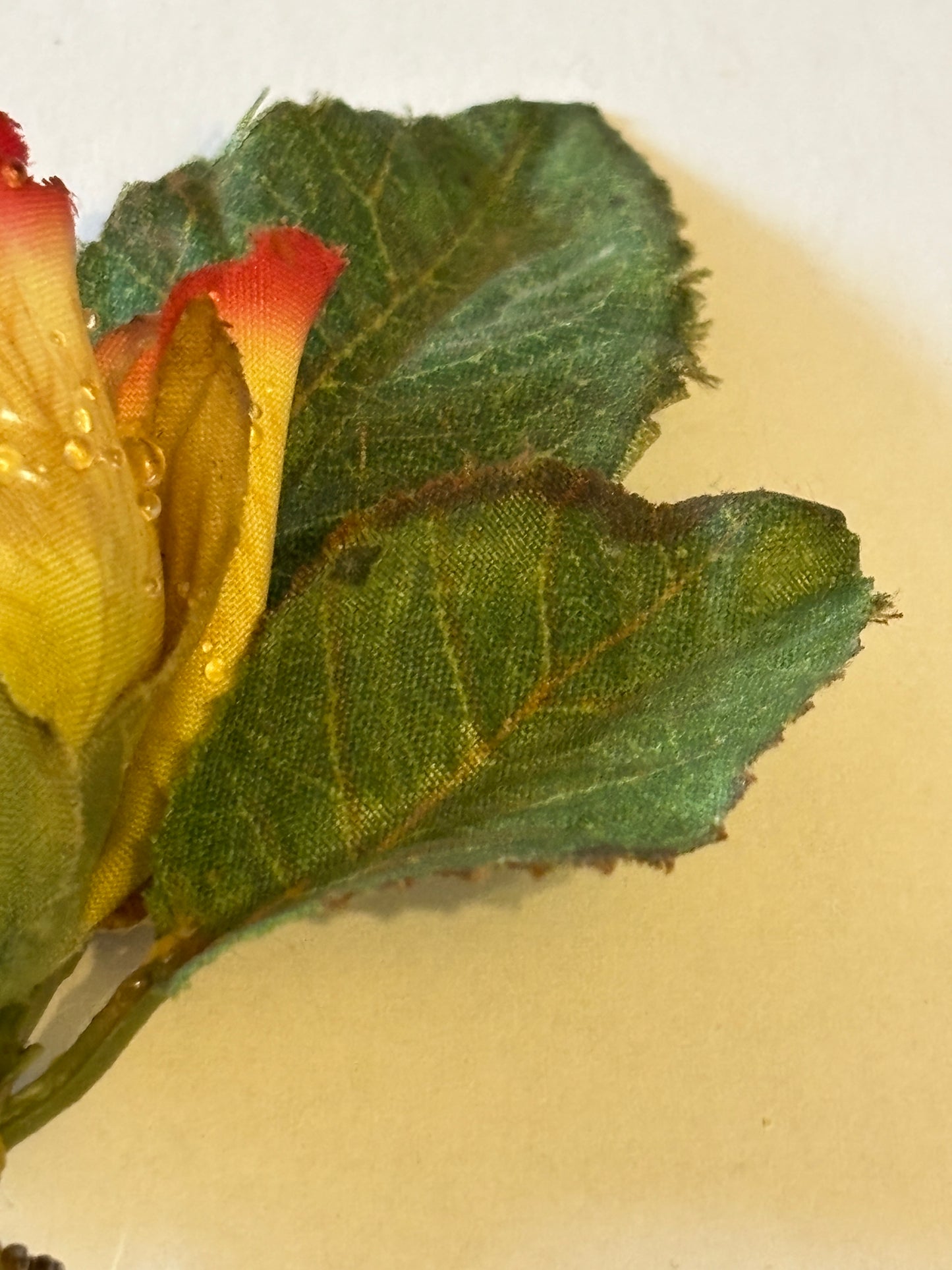 British Heart Foundation - Vintage fake rose brooch