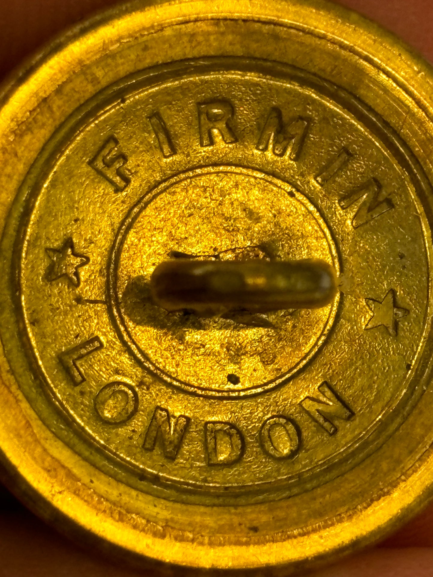 Dewey Family Brass Livery Button - Firmin, London