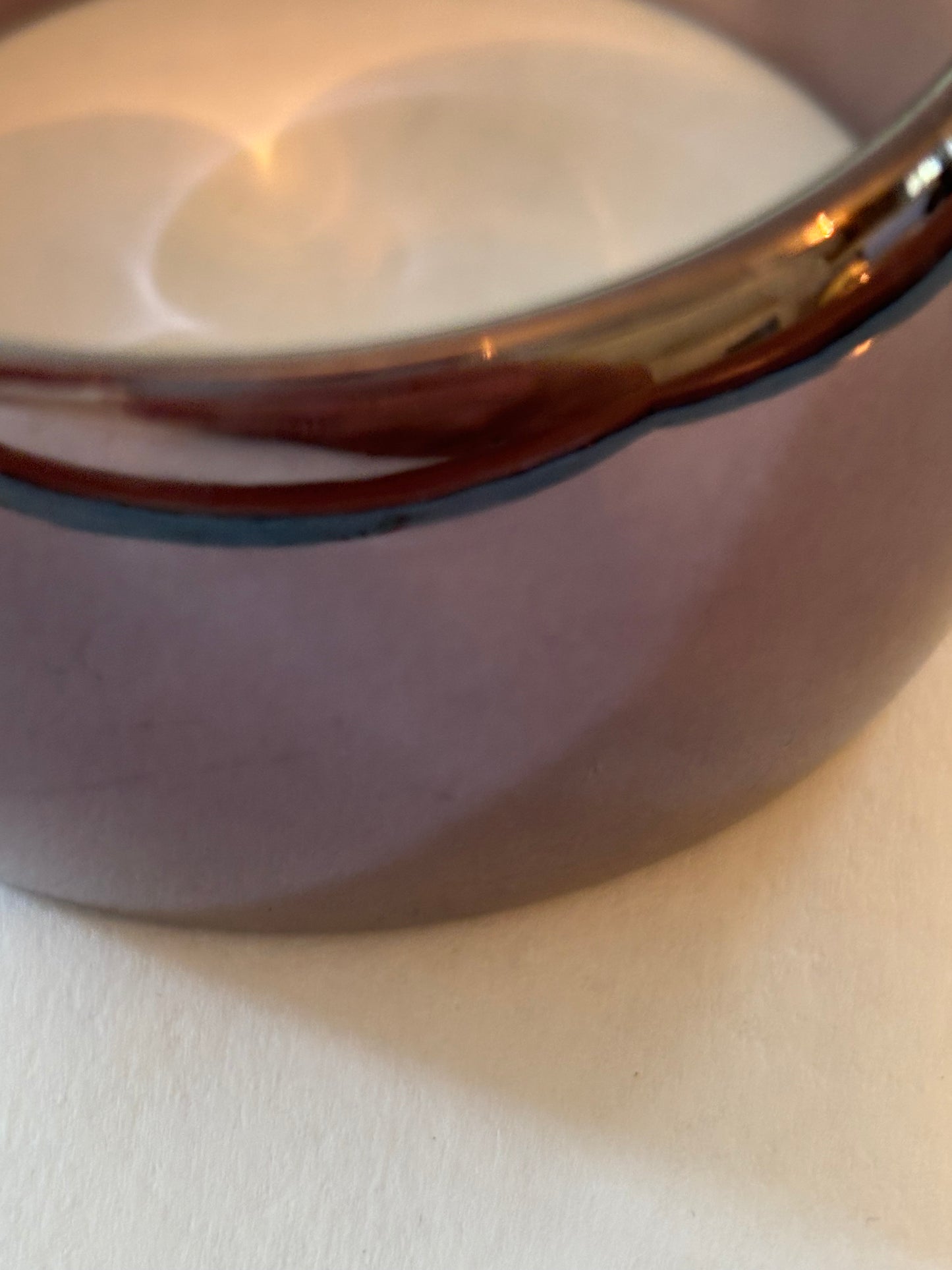 Very wide purple mirror bangle