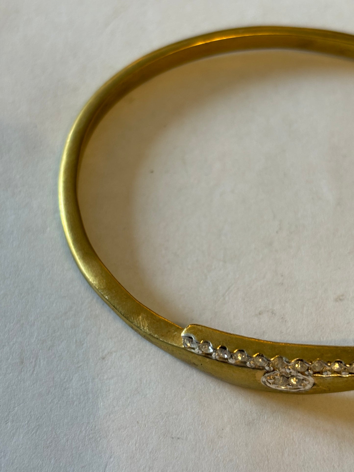 Gold and Diamante bangle