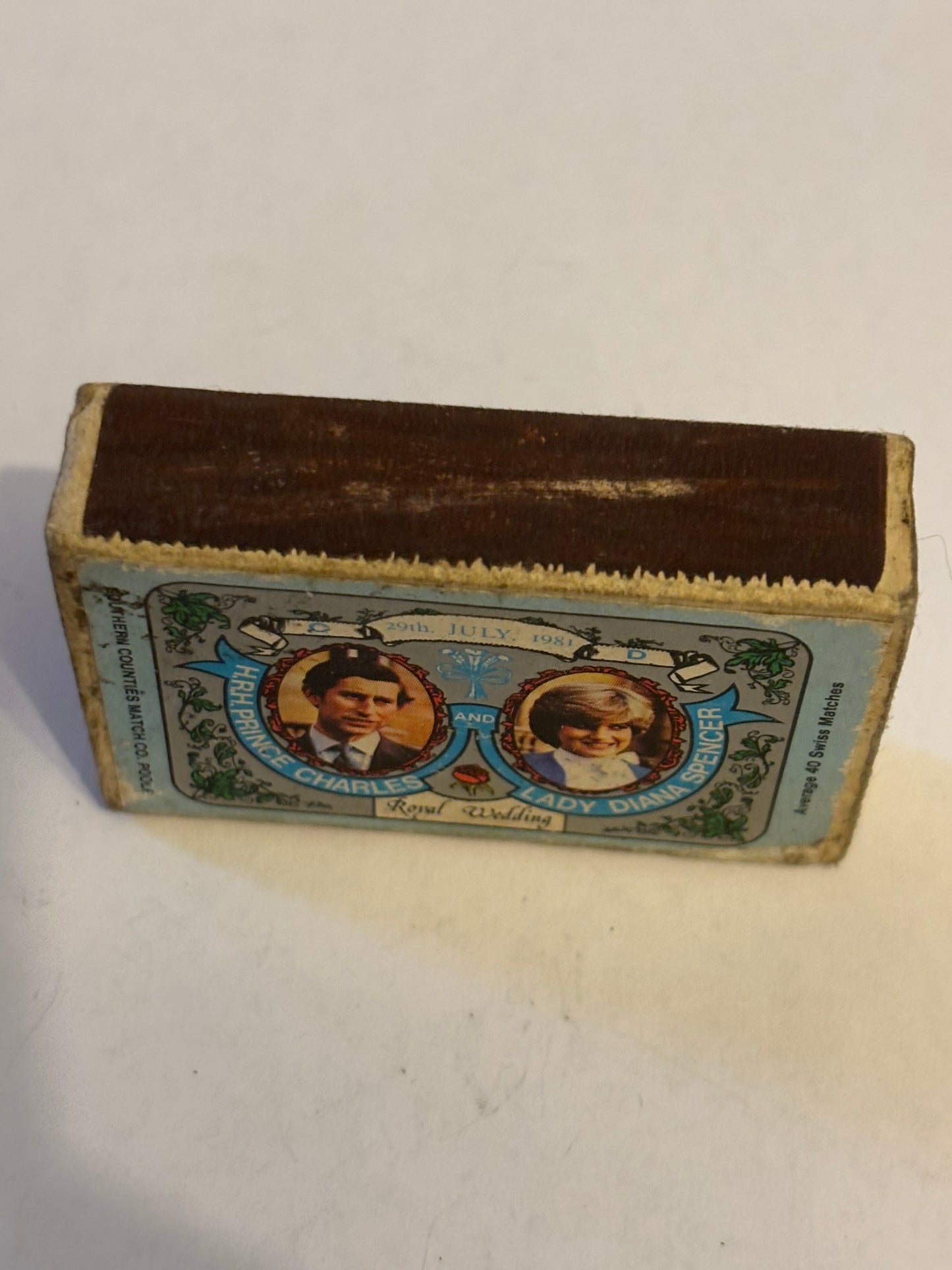 Charles & Diana - Royal Wedding commemorative matchbox