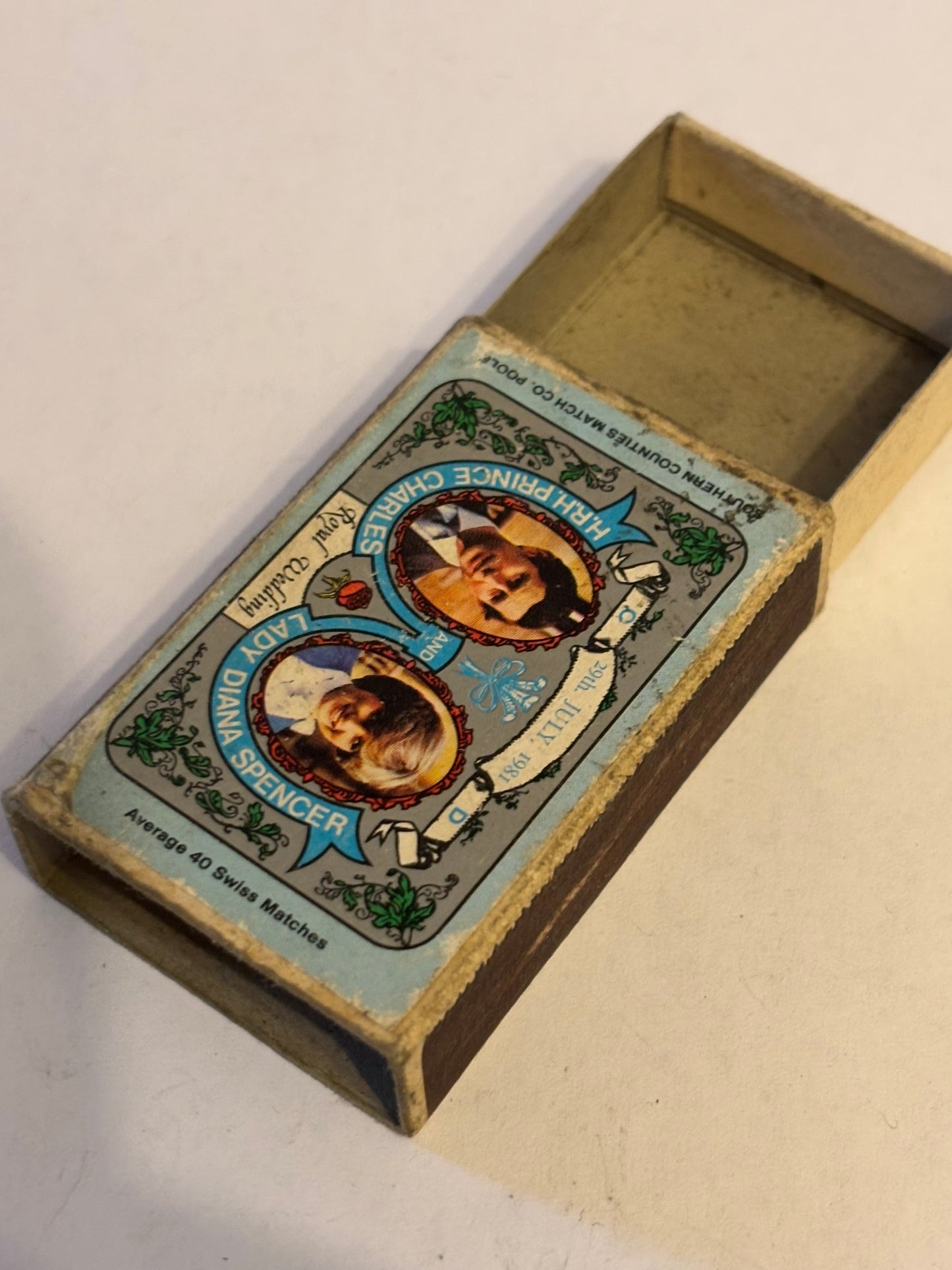 Charles & Diana - Royal Wedding commemorative matchbox