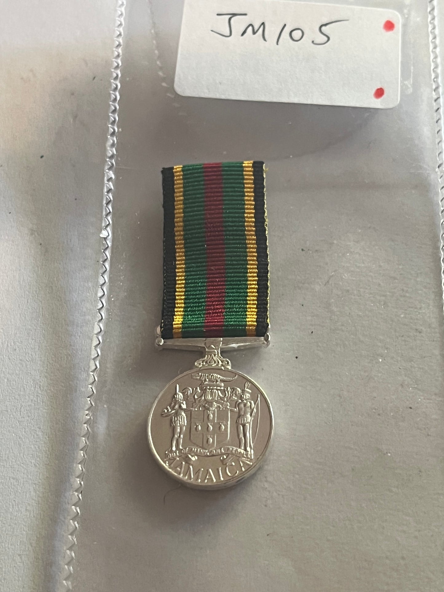 Jamaica - Miniature gallantry medal with ribbon